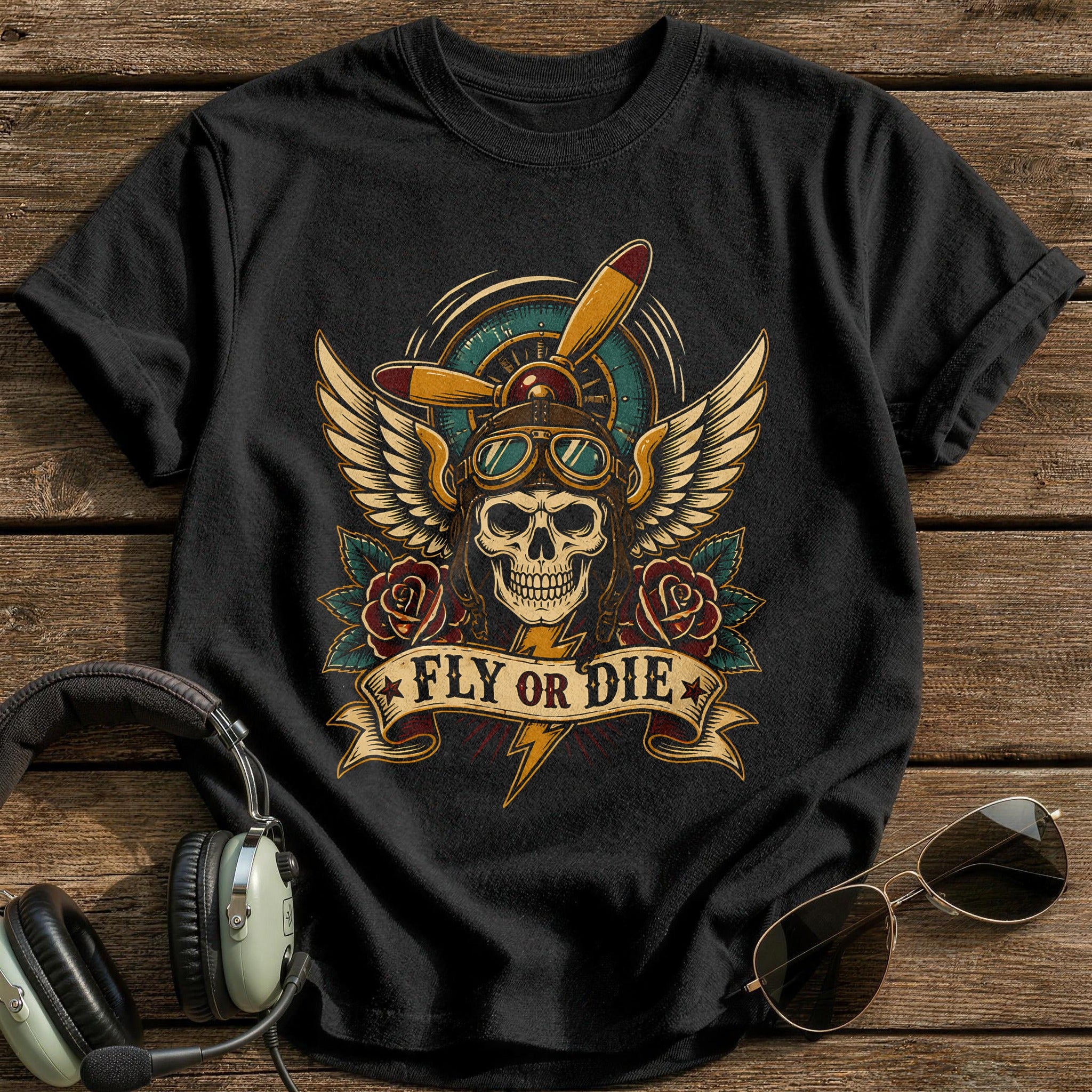 Fly Or Die 04 T-Shirt - Black