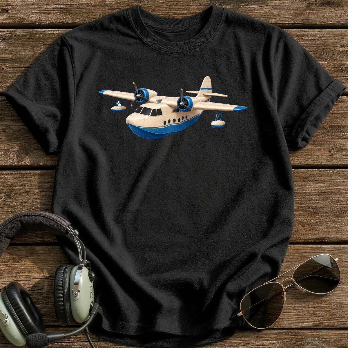 Flying Boat 51 T-Shirt - Black