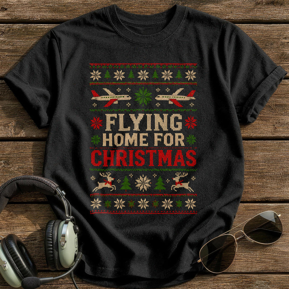 Flying Home Sweater 80 T-Shirt - Black