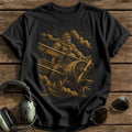 Flying Vintage Biplane 73 - Black