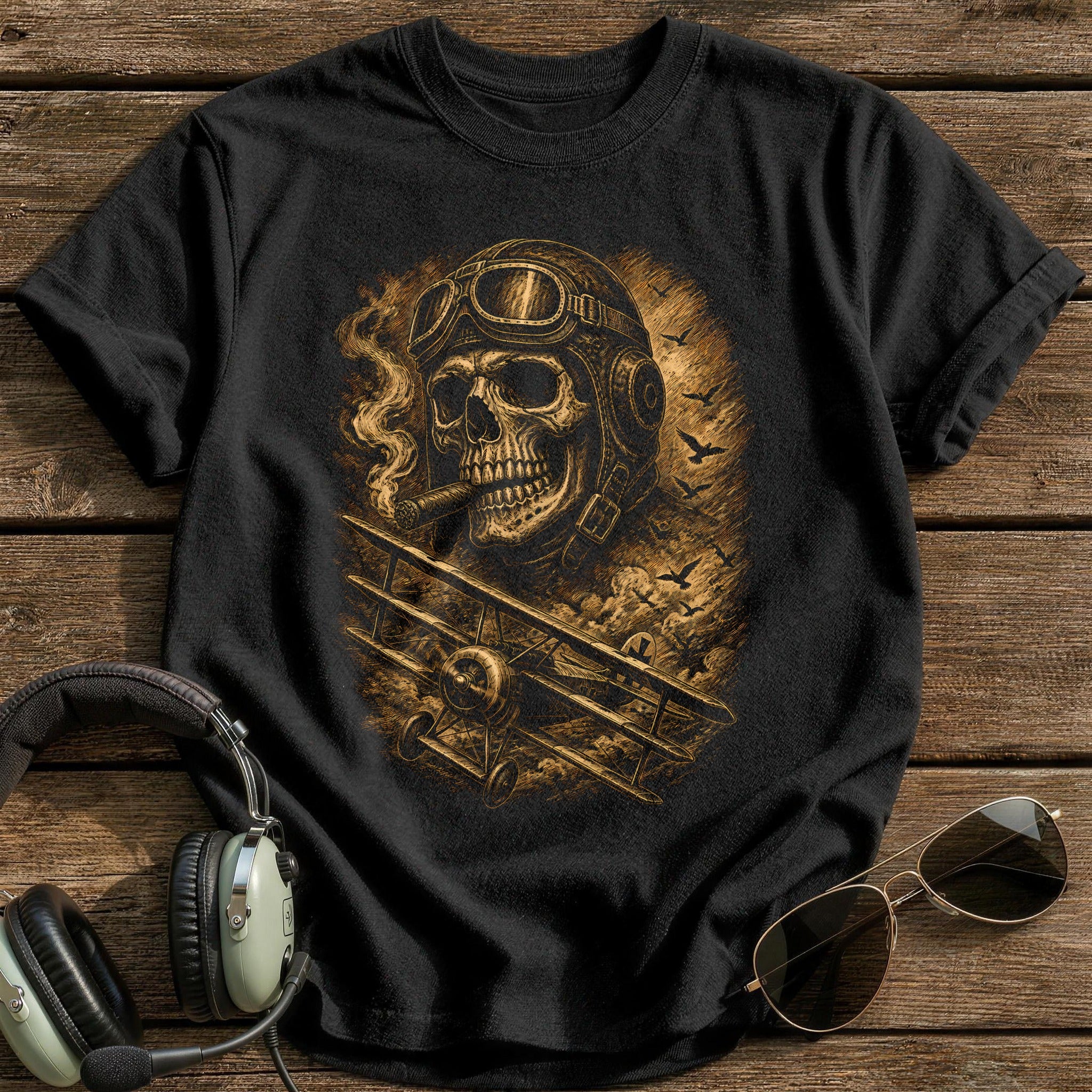 Fokker Triplane 93 T-Shirt - Black