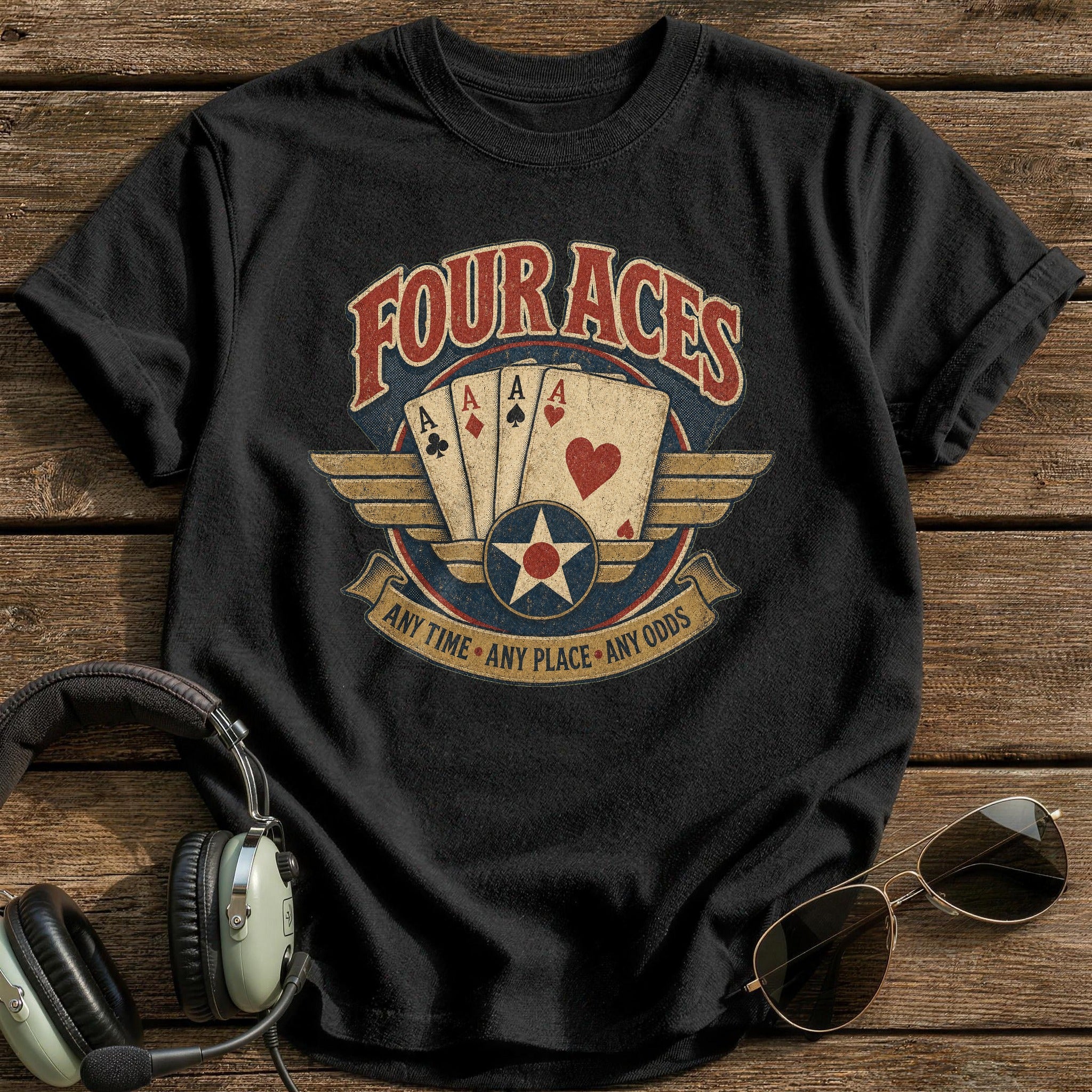 Four Aces T-Shirt - Black