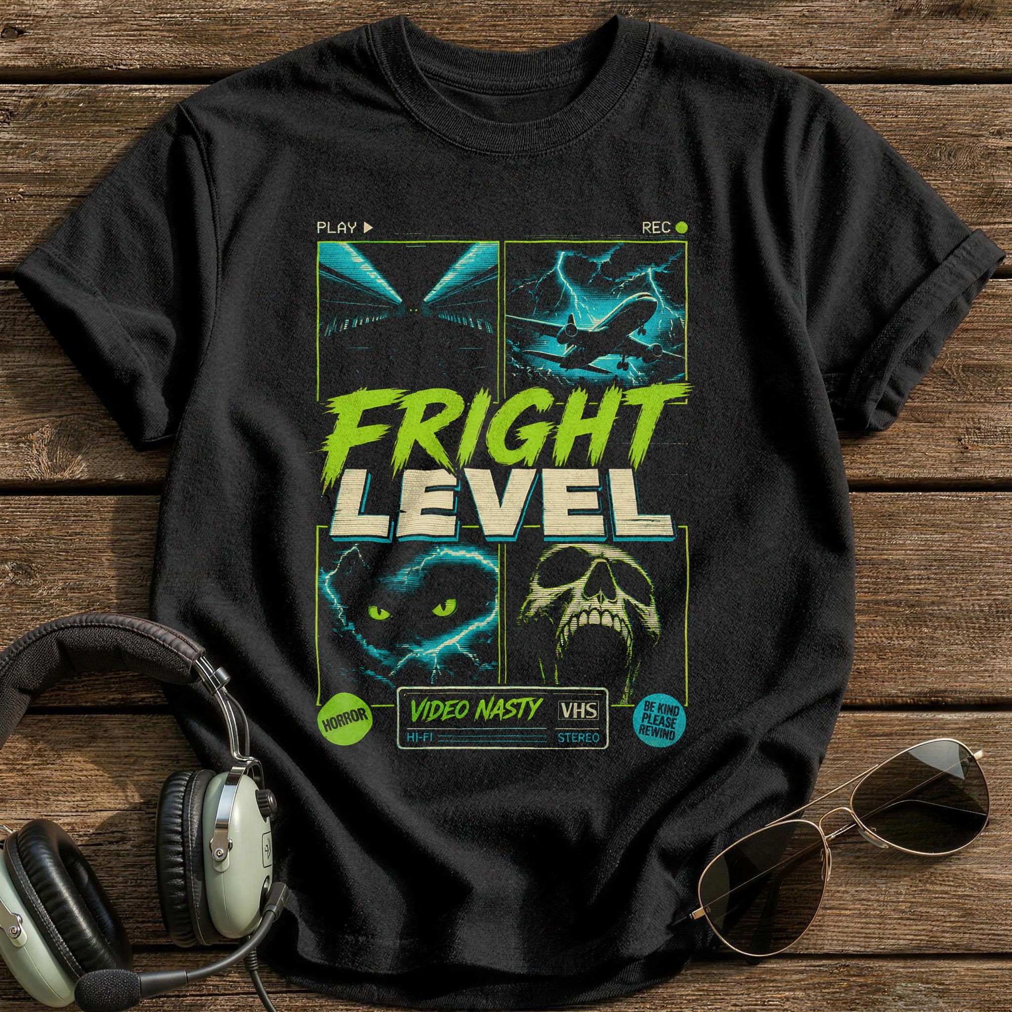 Fright Level 14 T-Shirt - Black