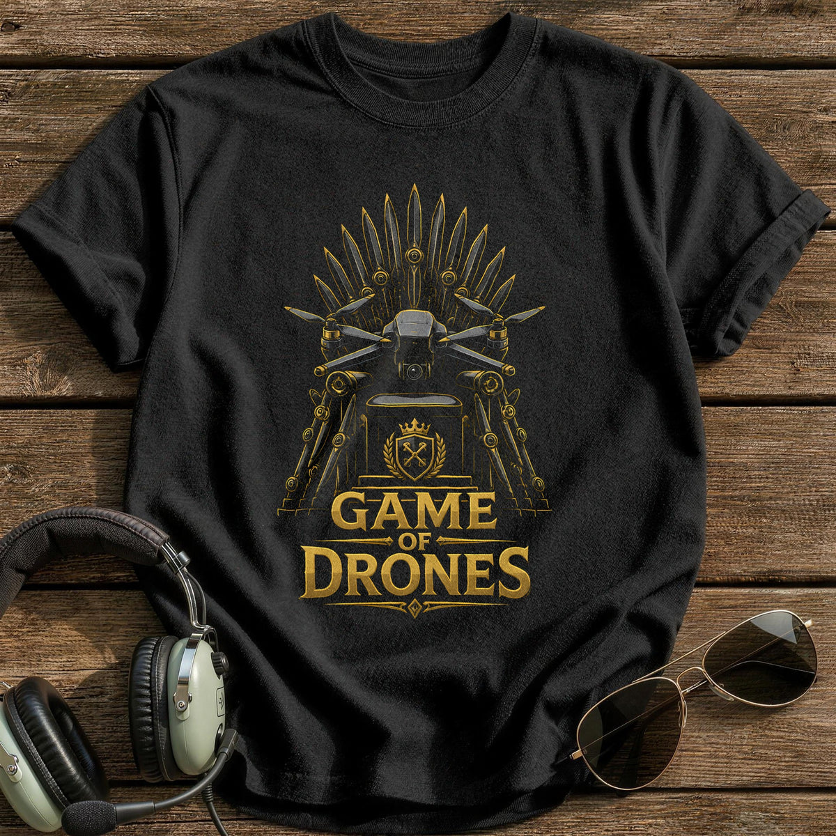 Game Of Drones T-Shirt - Black