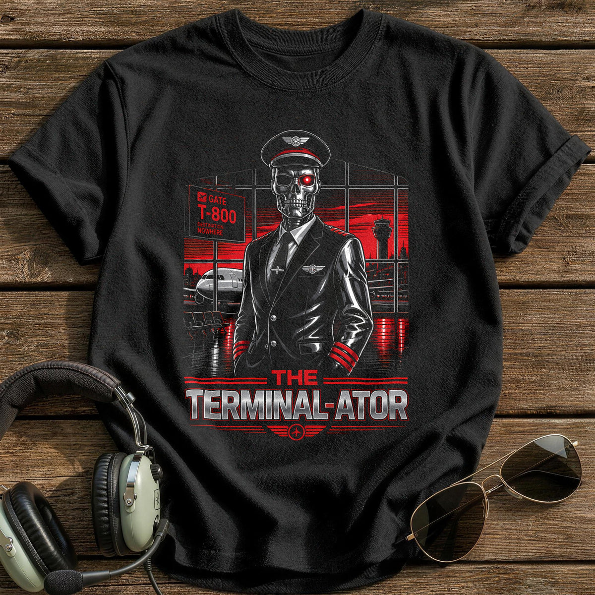 Gate Agent T-Shirt - Black