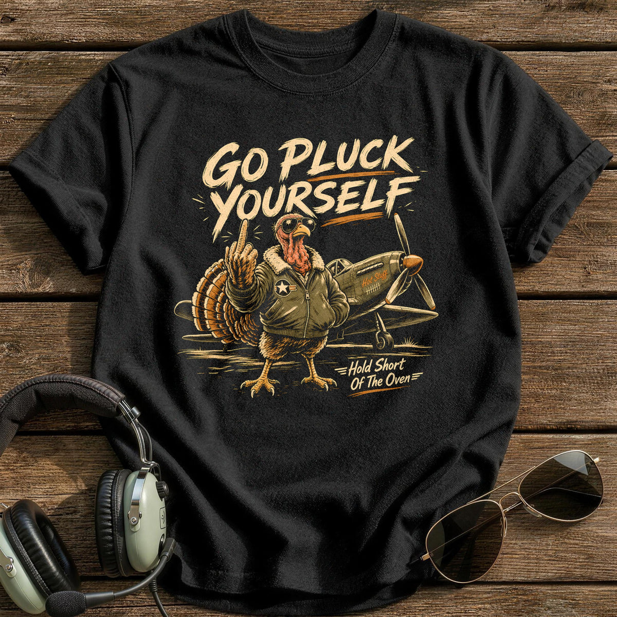 Go Pluck Yourself Hold Short Of The Oven 11 T-Shirt - Black