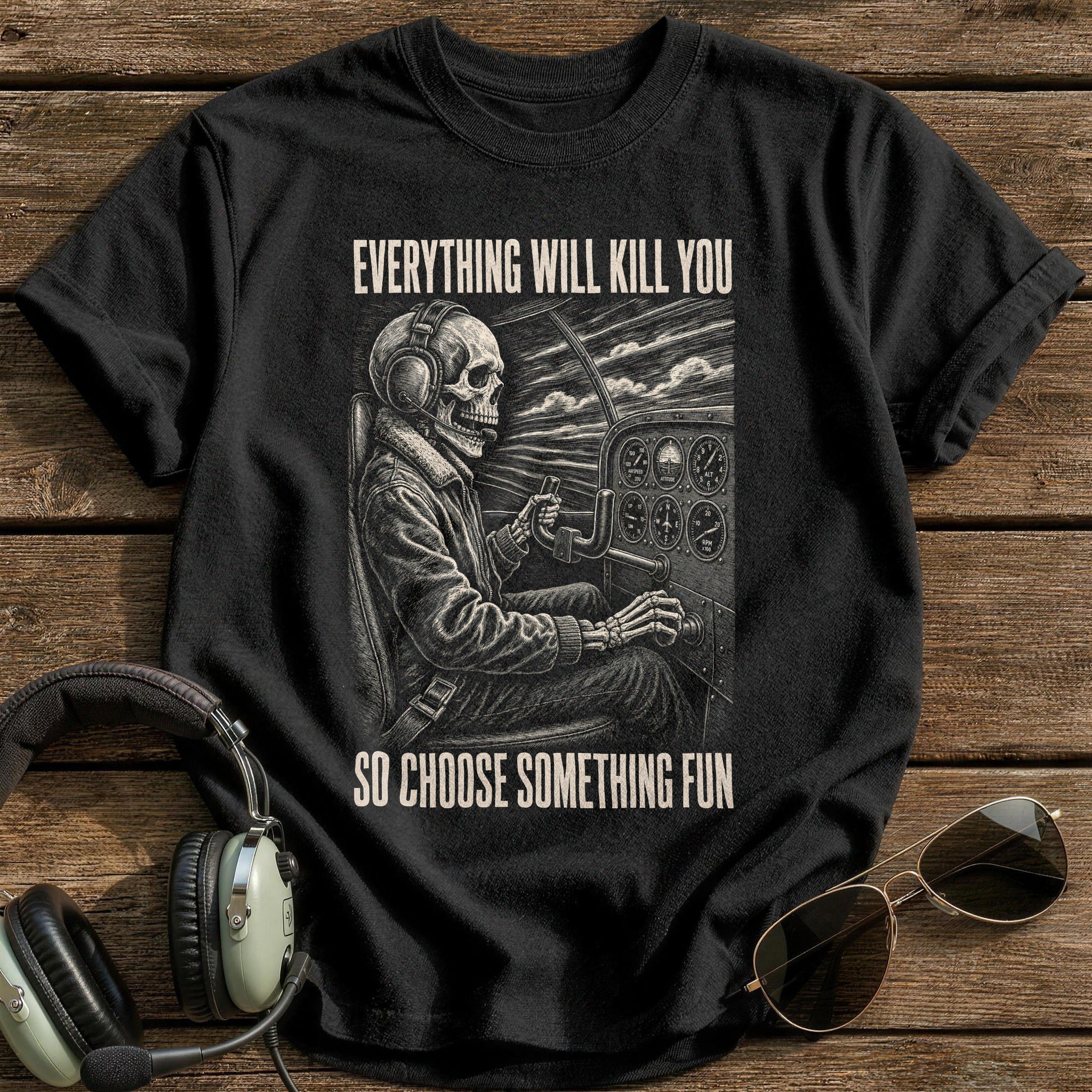 Grim Throttle T-Shirt - Black