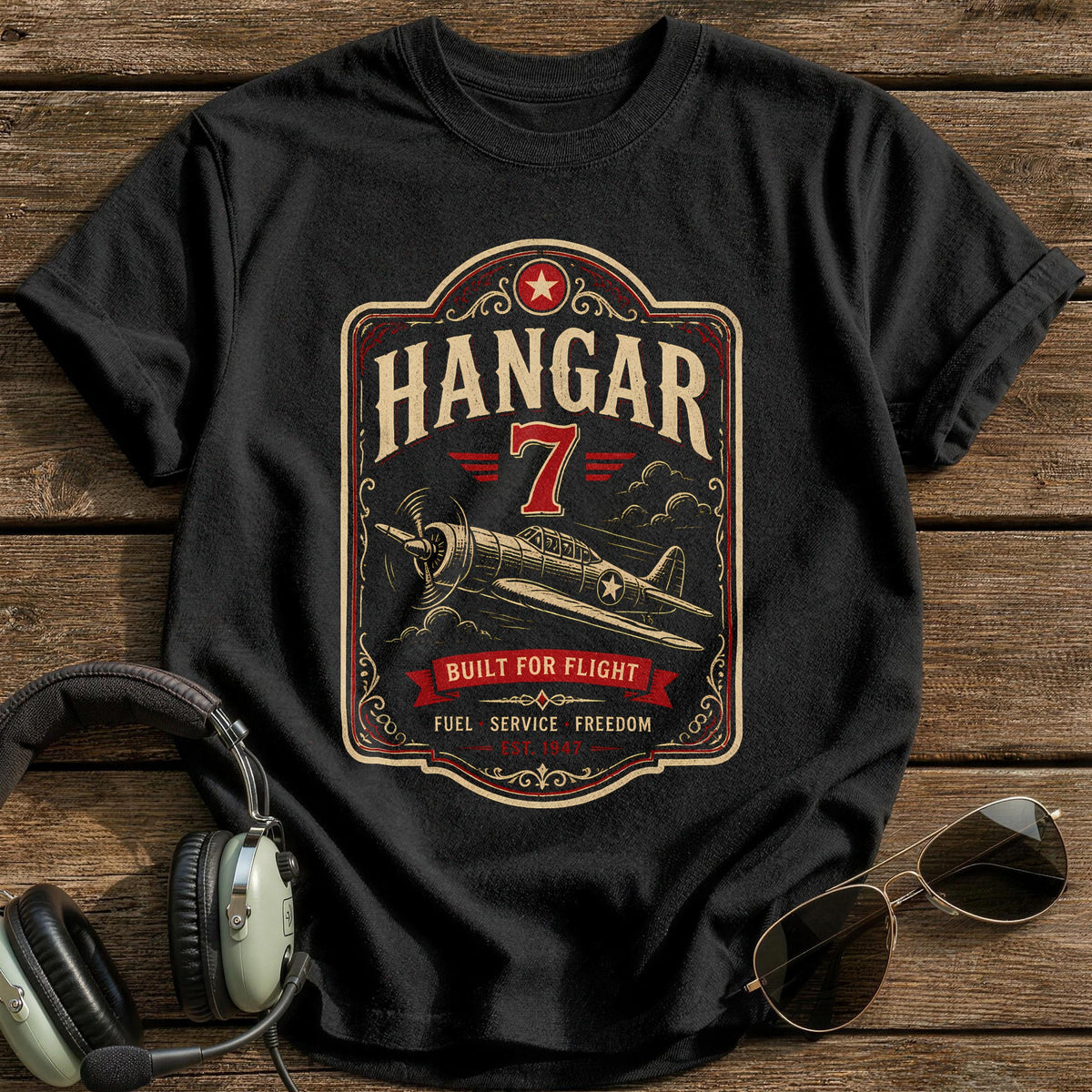 Hangar 7 Matchbook 21 T-Shirt - Black