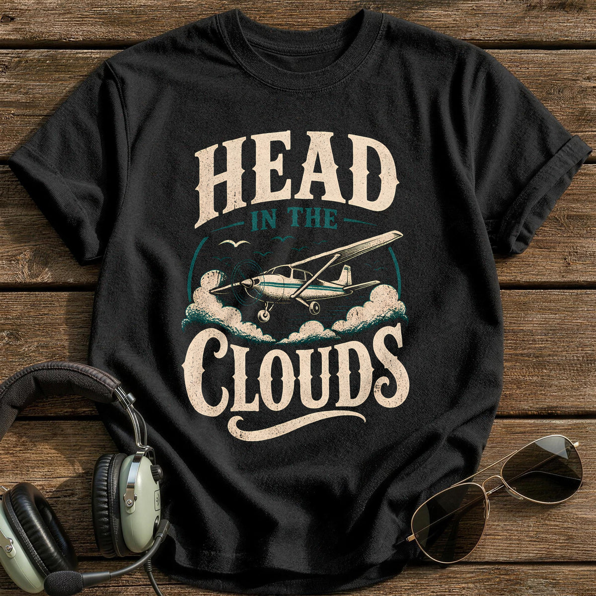 Head in the Clouds T-Shirt - Black