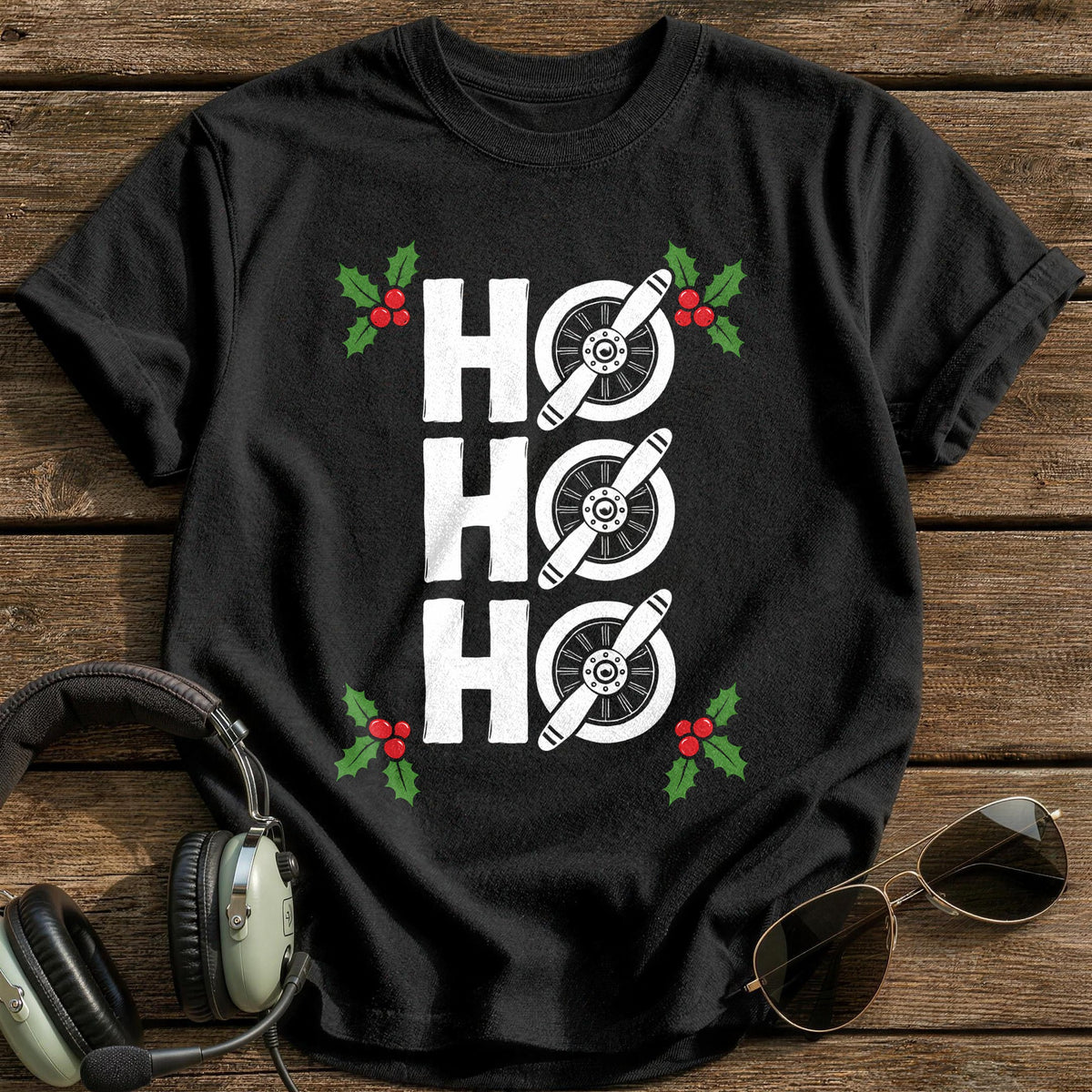 Ho Ho Ho 61 T-Shirt - Black
