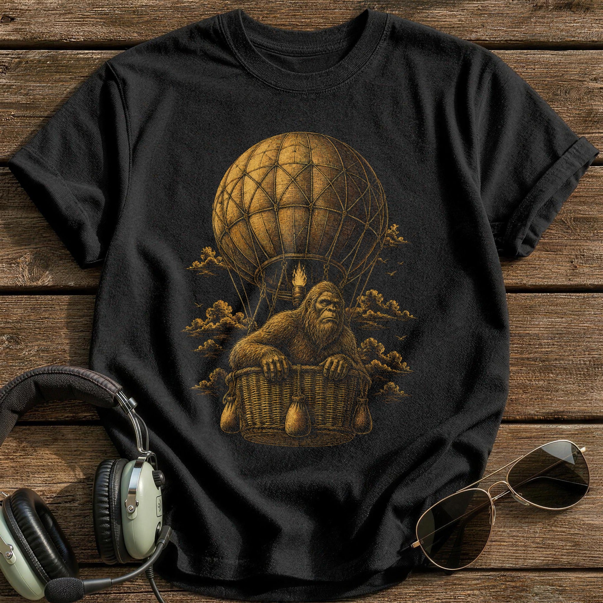 Hot Air Balloon 47 - Black