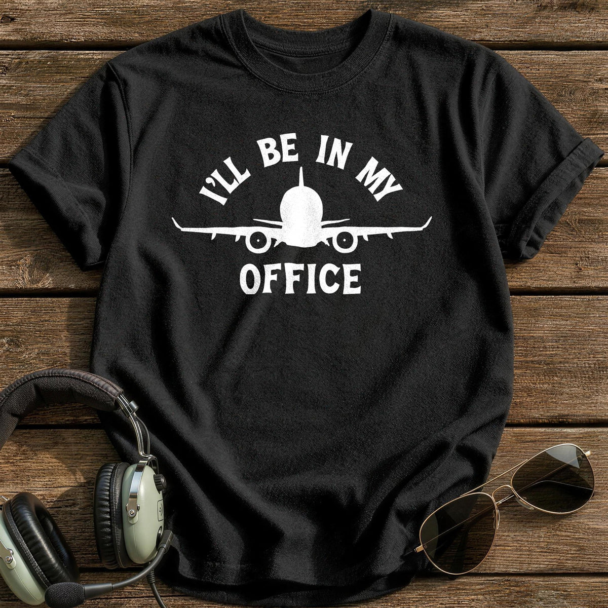 I'll Be In My Office T-Shirt - Black