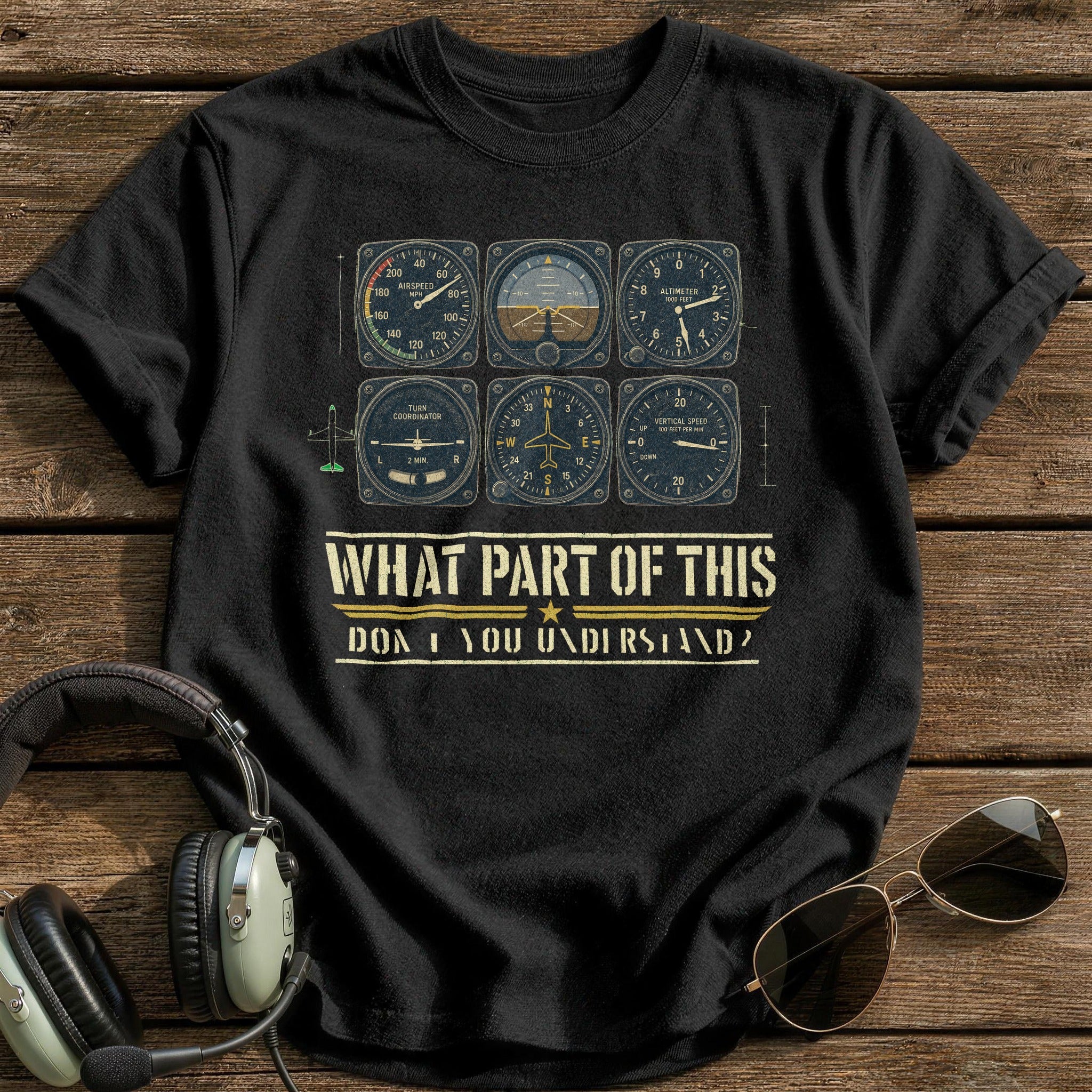 Instrument Comprehension T-Shirt - Black
