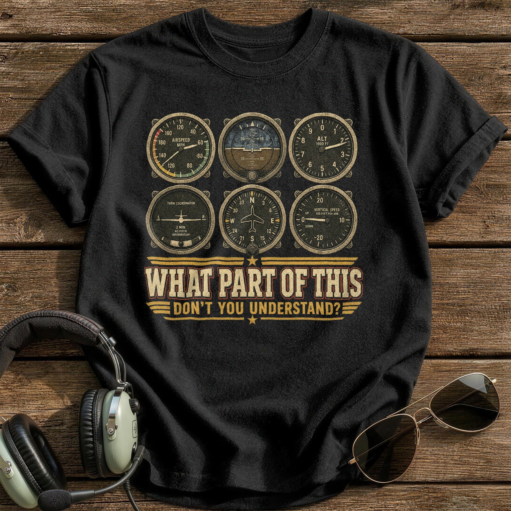 Instrument Panel Literacy T-Shirt - Black