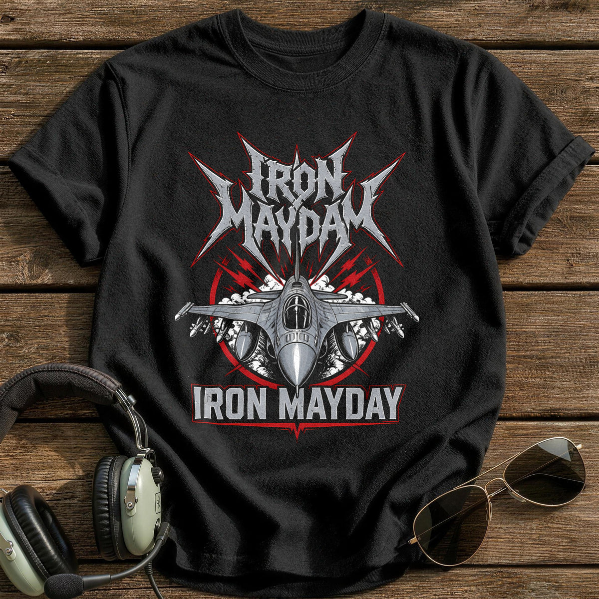 Iron Mayday T-Shirt - Black