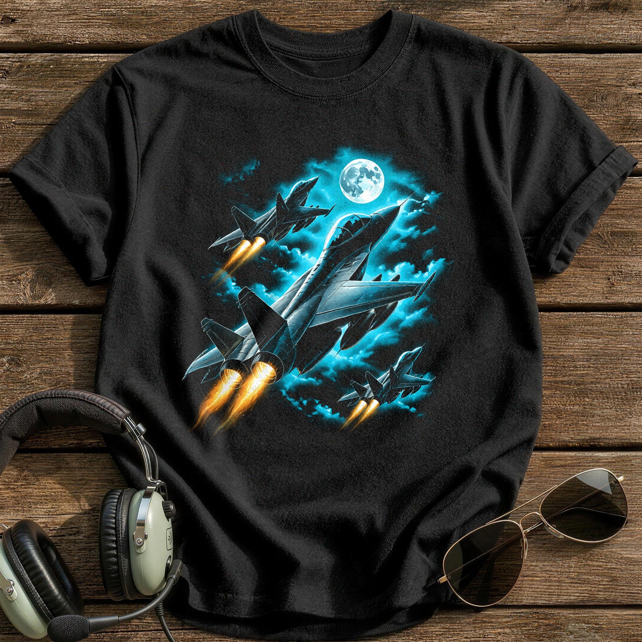 Jets Blue Moon T-Shirt - Black