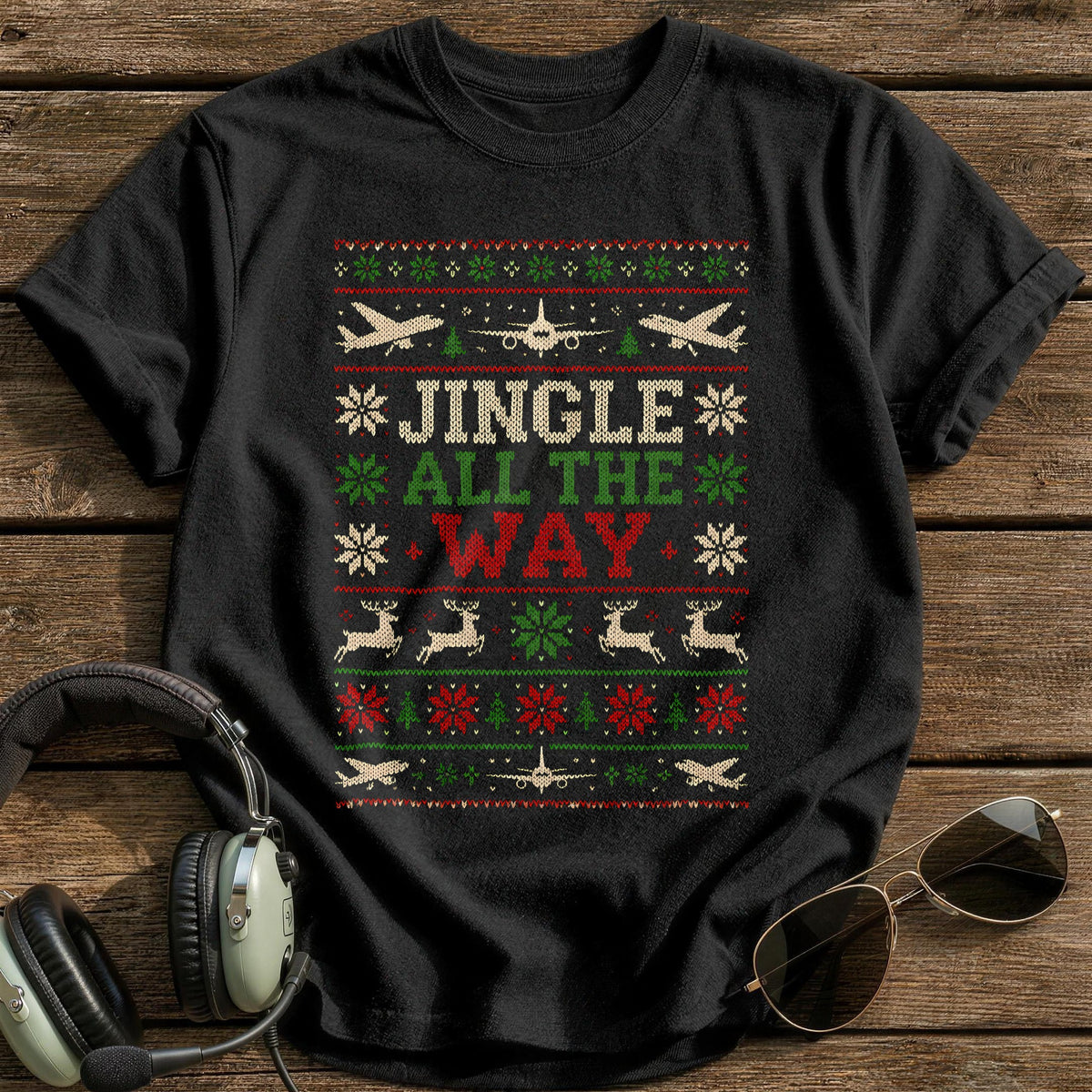 Jingle All The Way 75 T-Shirt - Black
