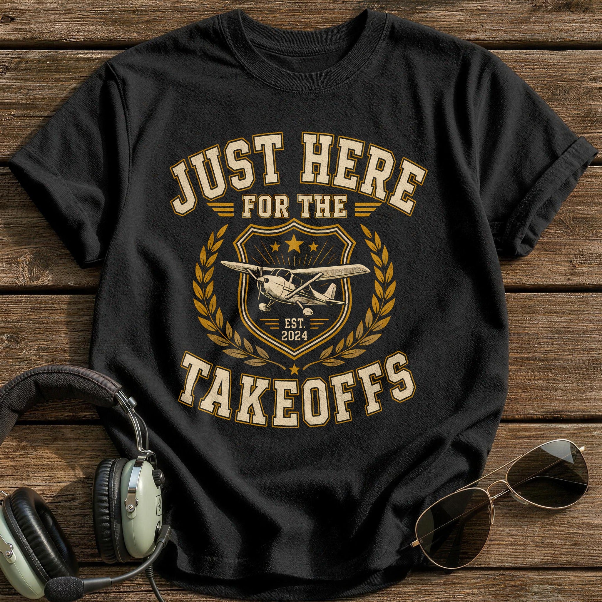 Just Here For The Takeoffs - Black
