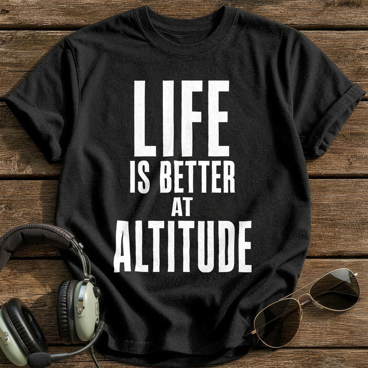 Life Better Altitude 20 T-Shirt - Black