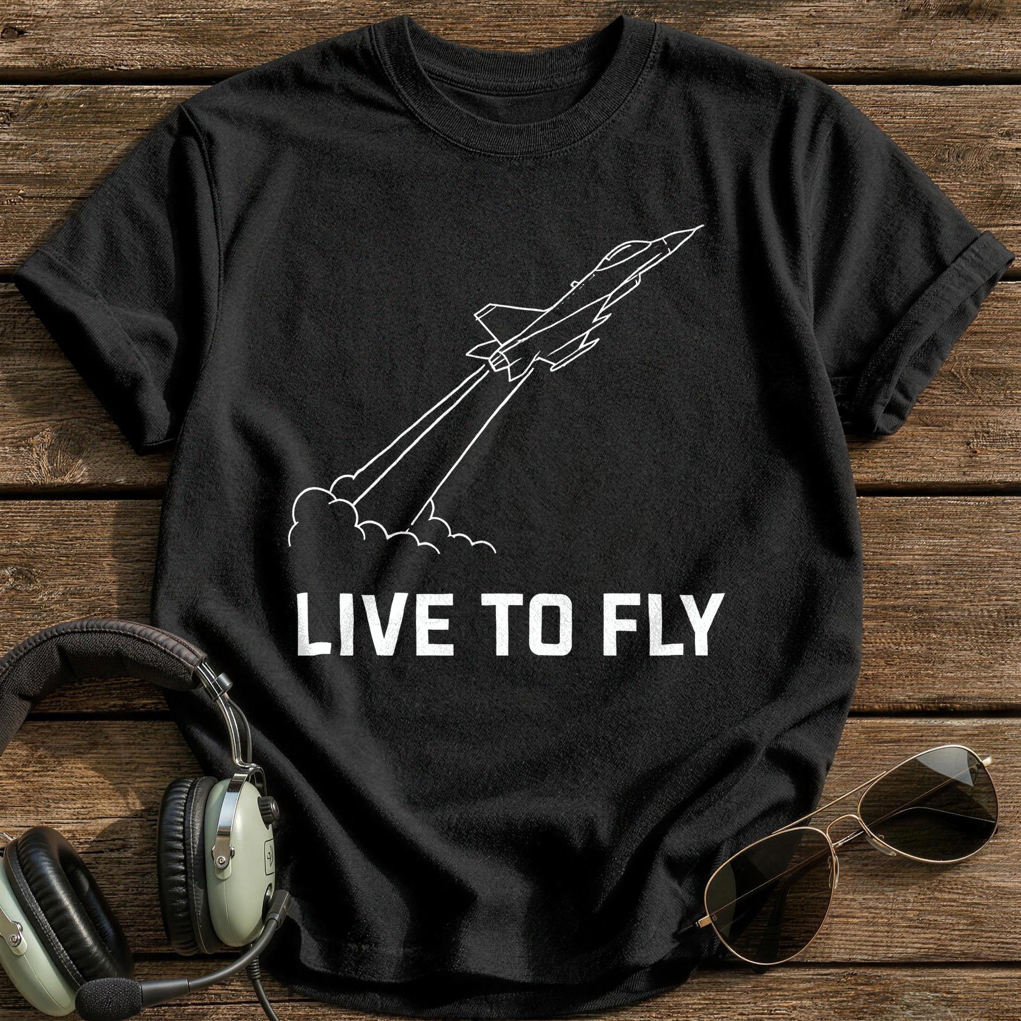 Live To Fly 97 T-Shirt - Black
