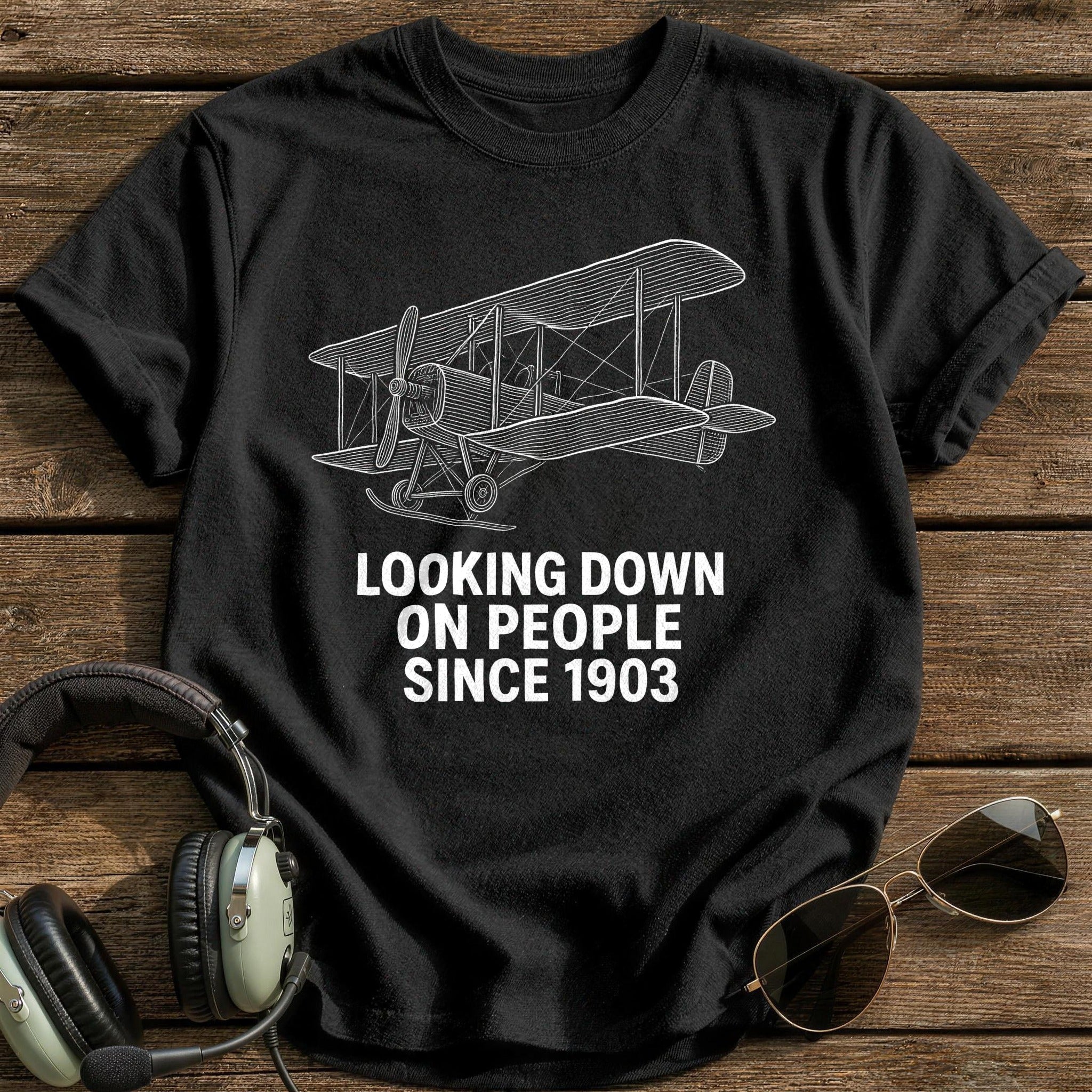 Looking Down 1903 38 T-Shirt - Black