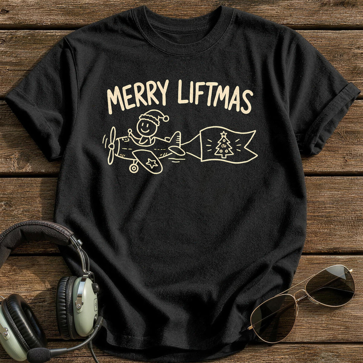 Merry Liftmas 86 T-Shirt - Black