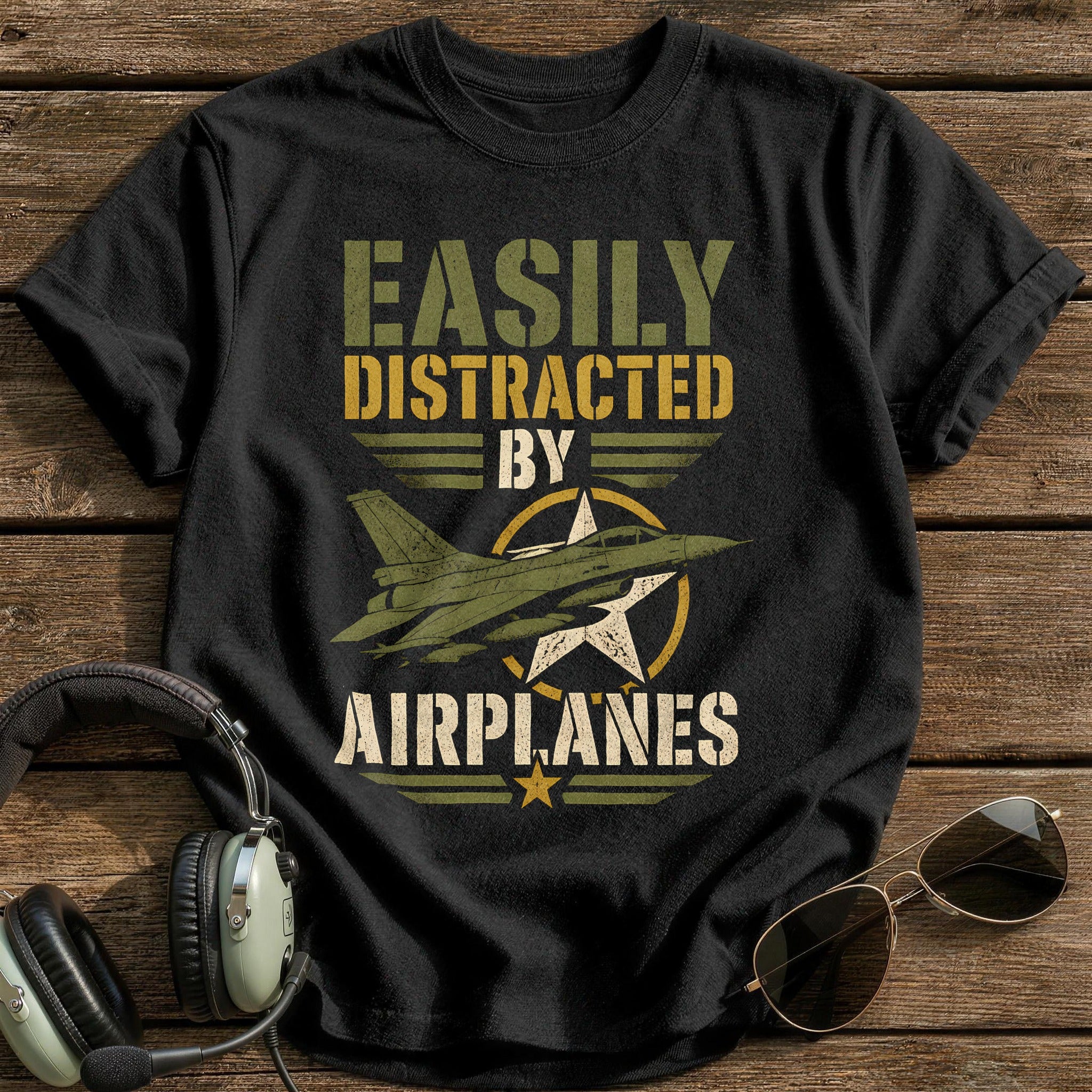 Military Stencil Jet 73 - Black