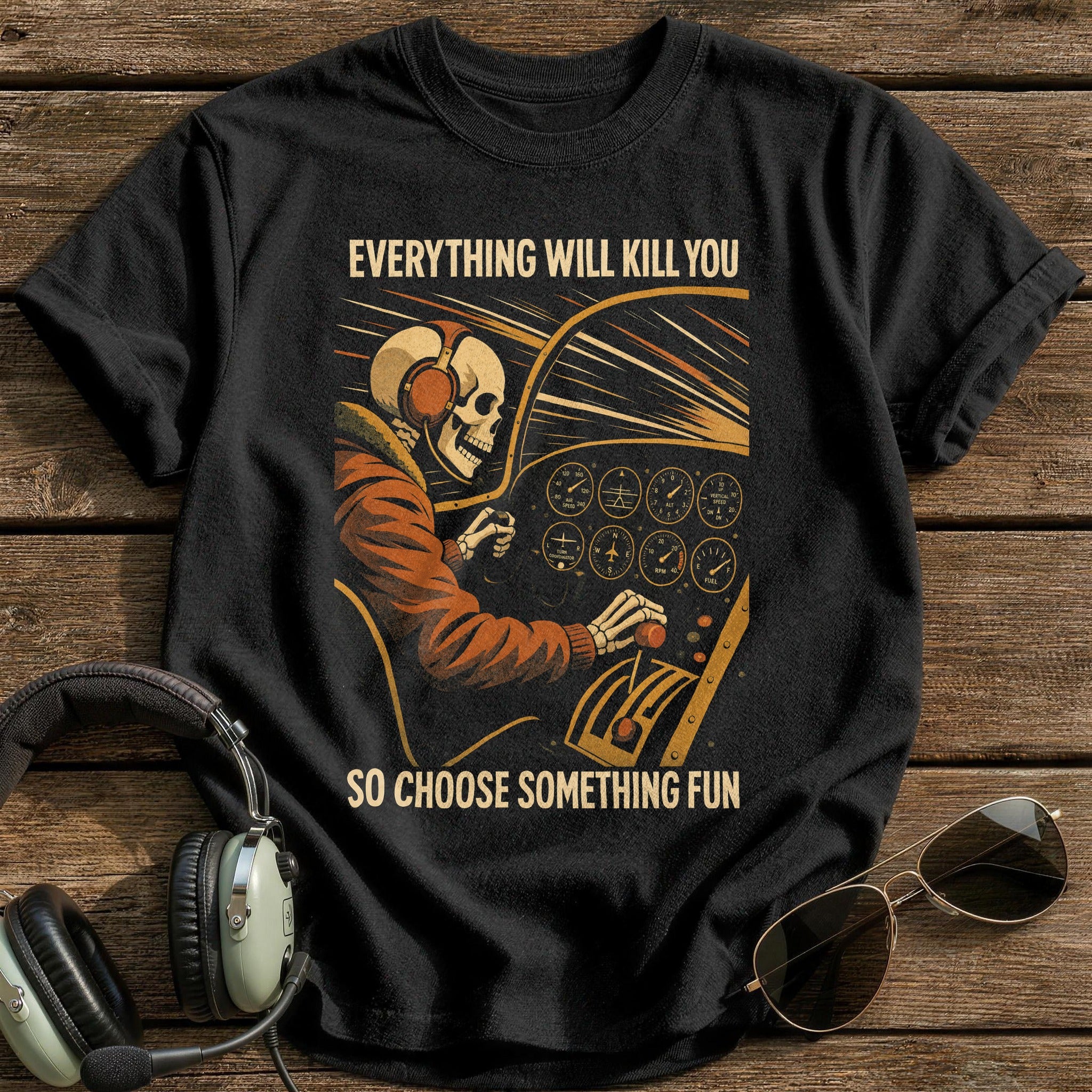 Mortality & Throttle T-Shirt - Black
