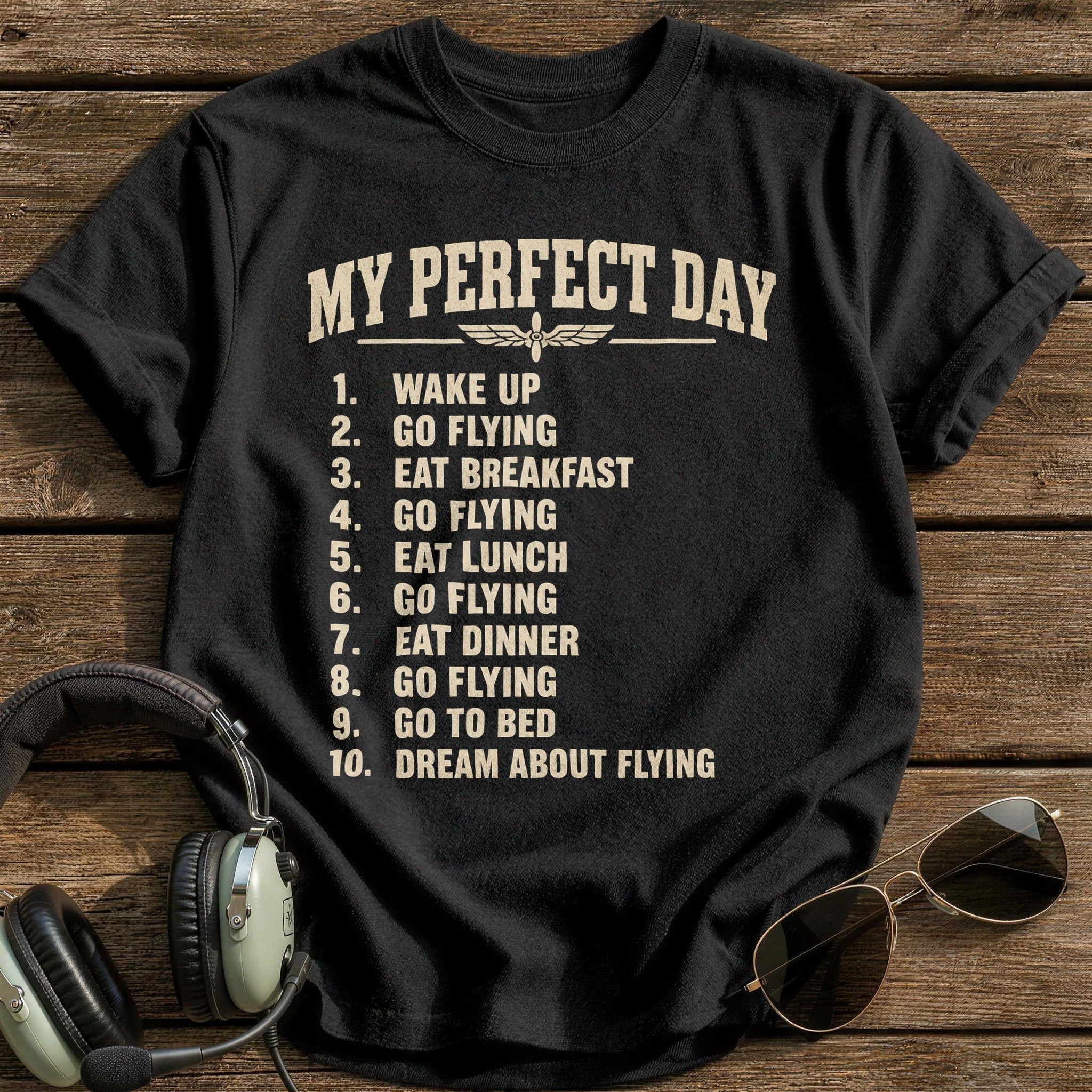 My Perfect Day T-Shirt - Black