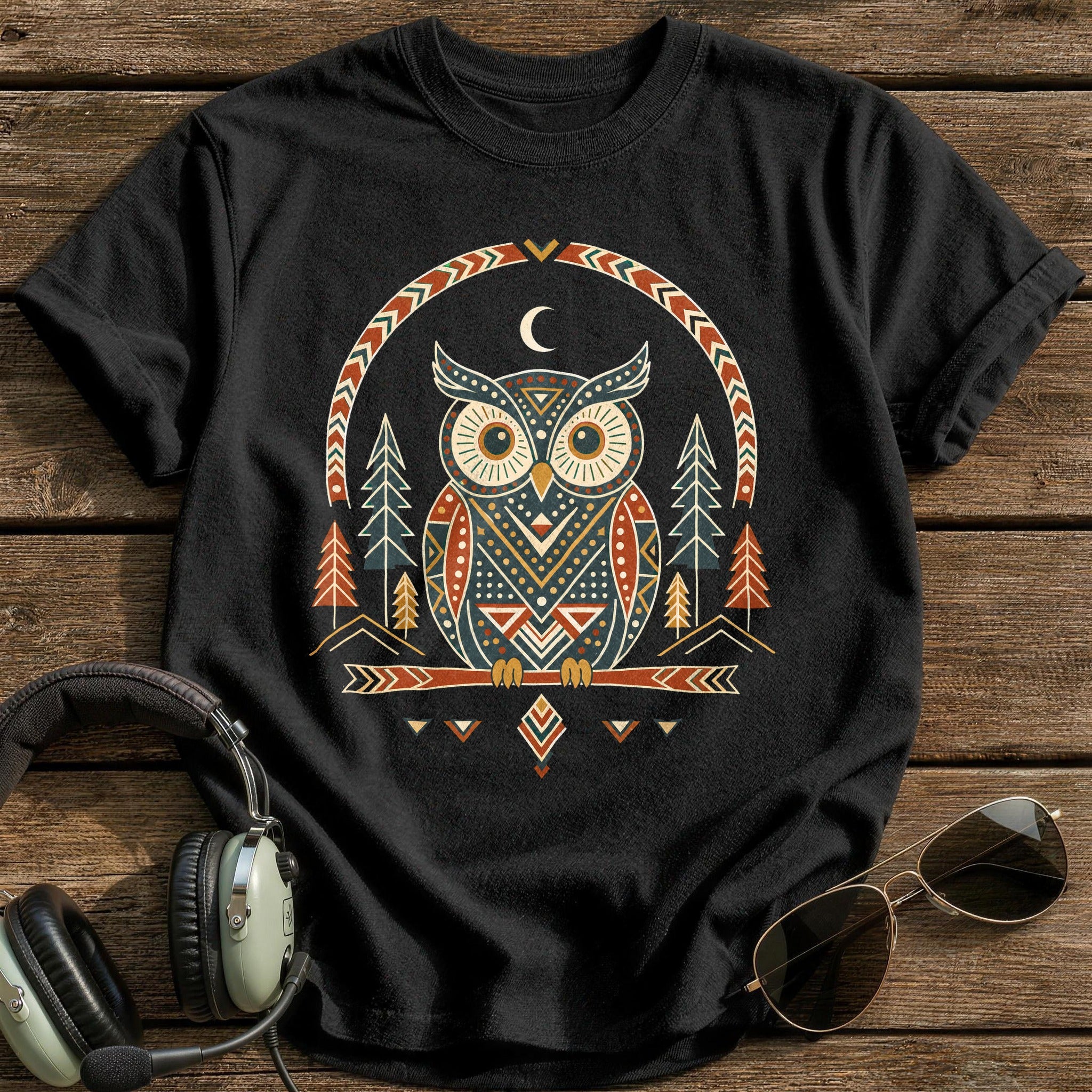 Night Guardian T-Shirt - Black