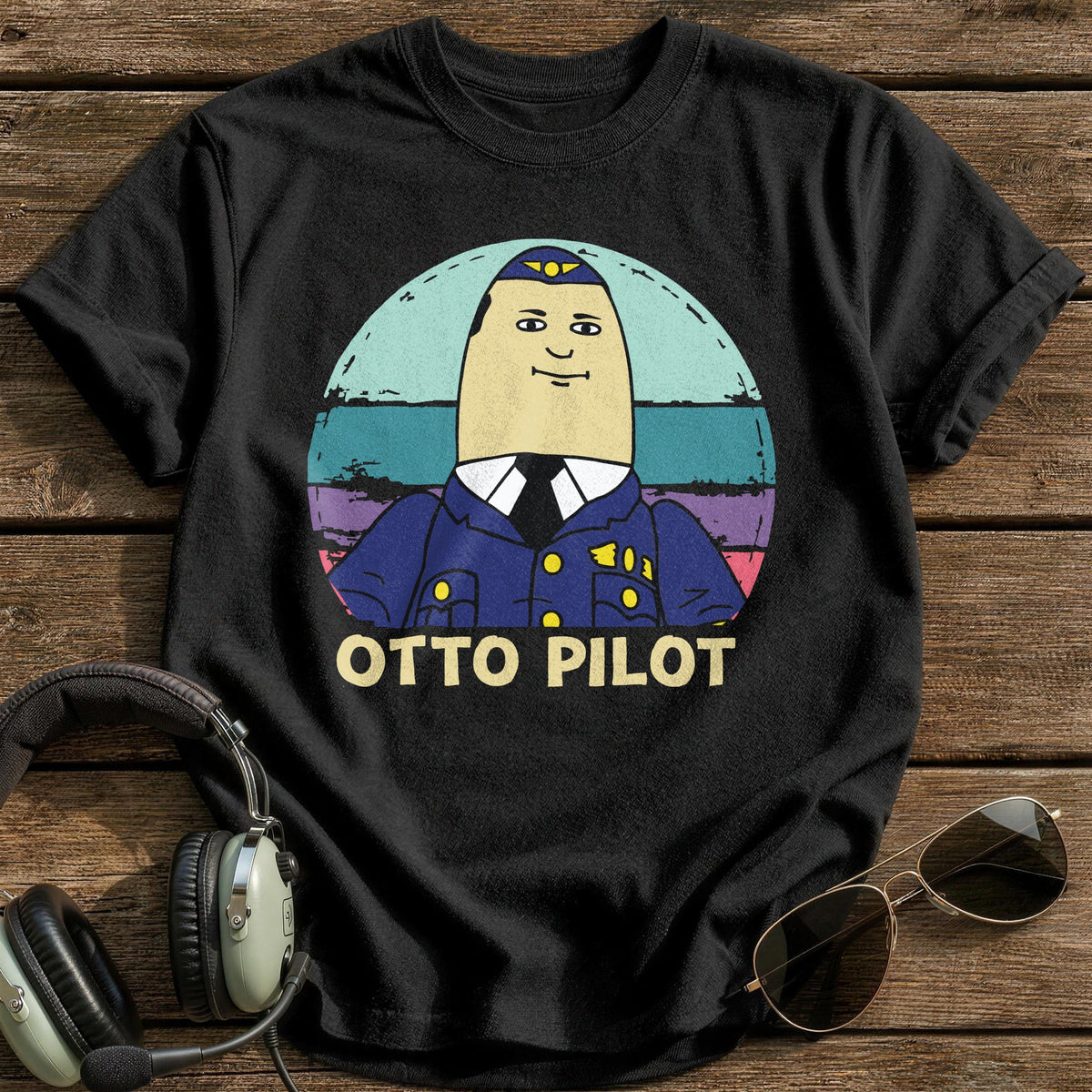 Otto Pilot T-Shirt - Black