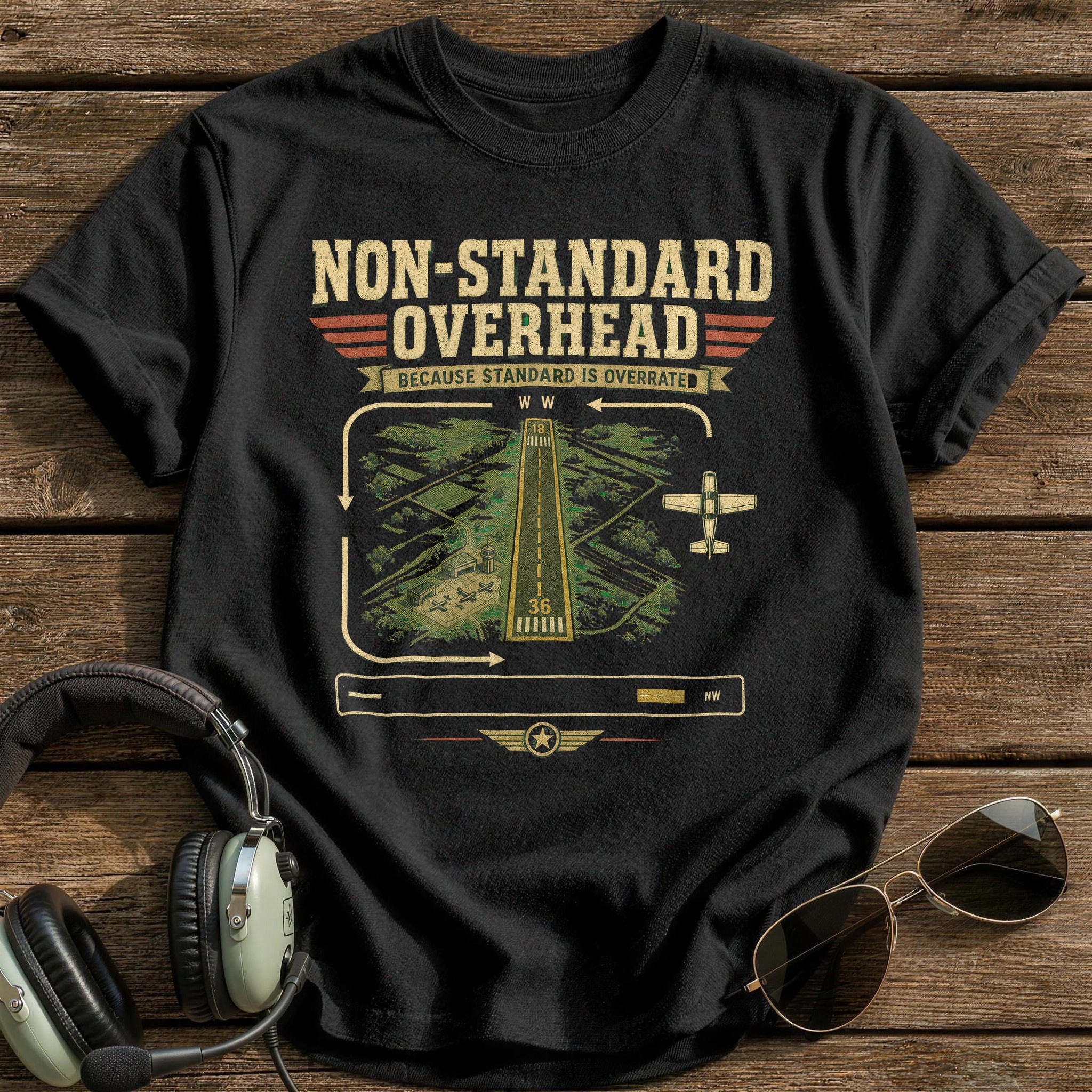 Overhead Clearance T-Shirt - Black