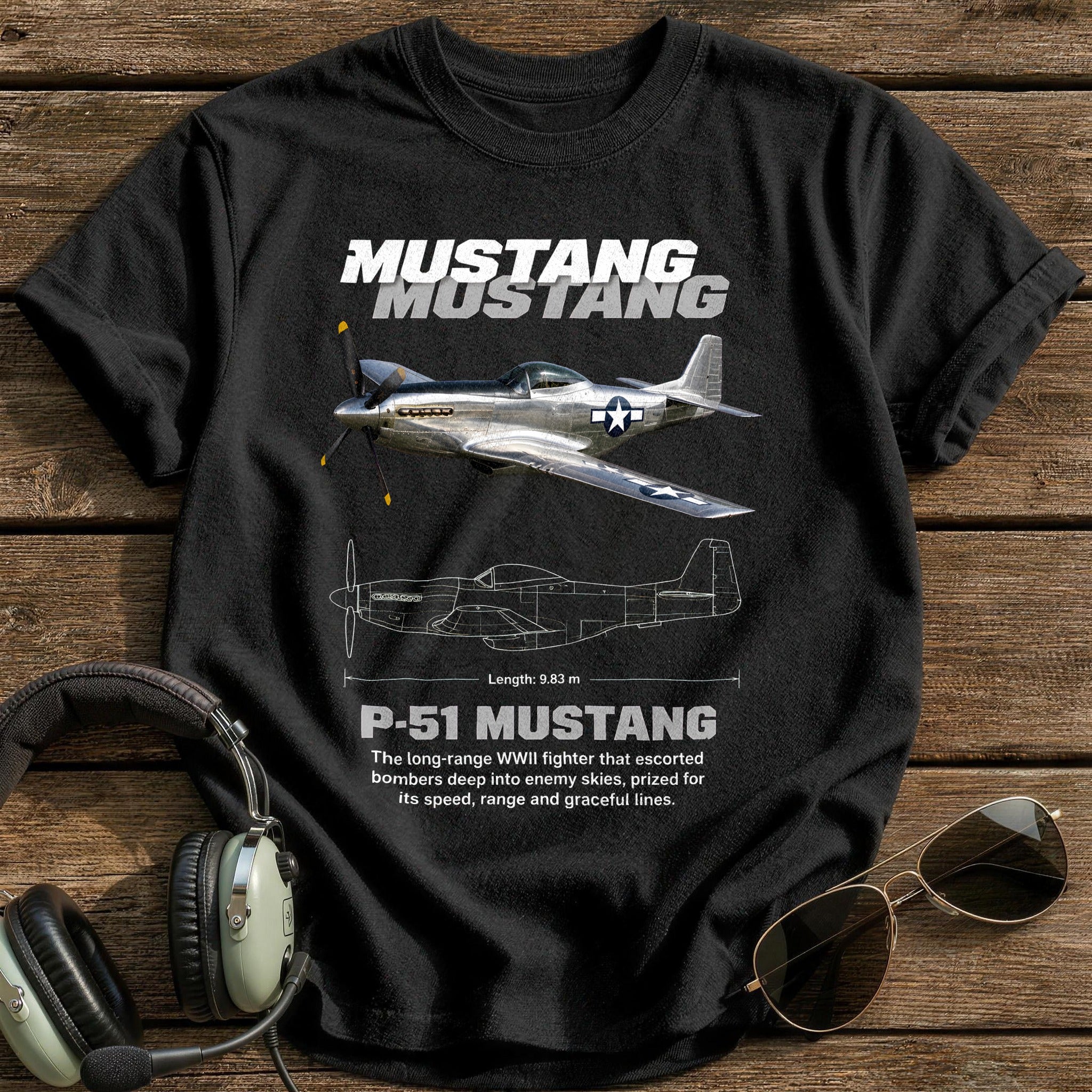 P51 16 T-Shirt - Black