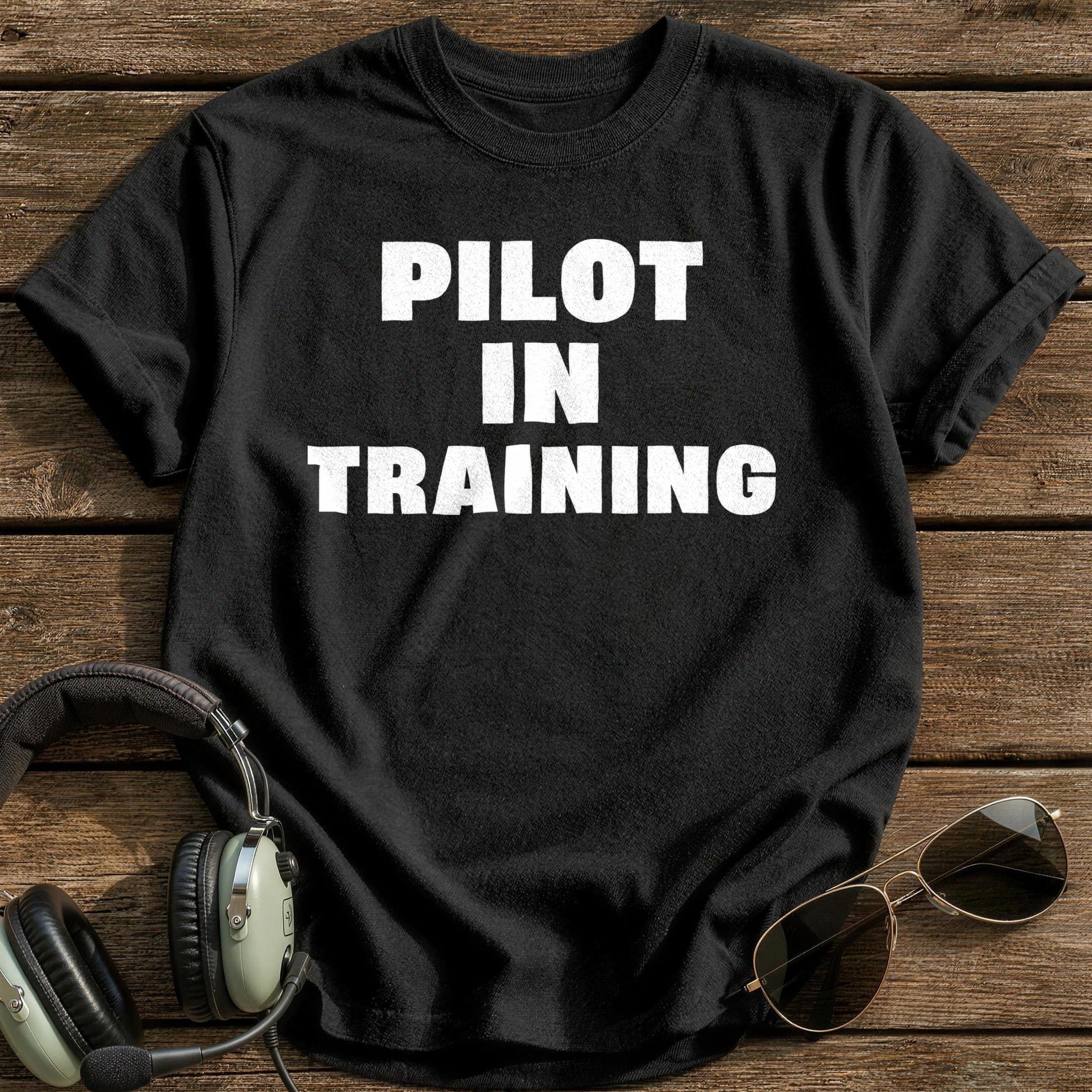 Pilot In Training T-Shirt - Black