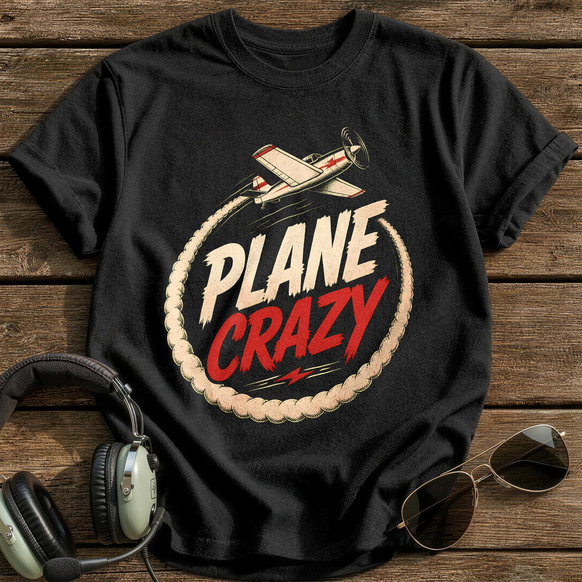 Plane Crazy 58 T-Shirt - Black