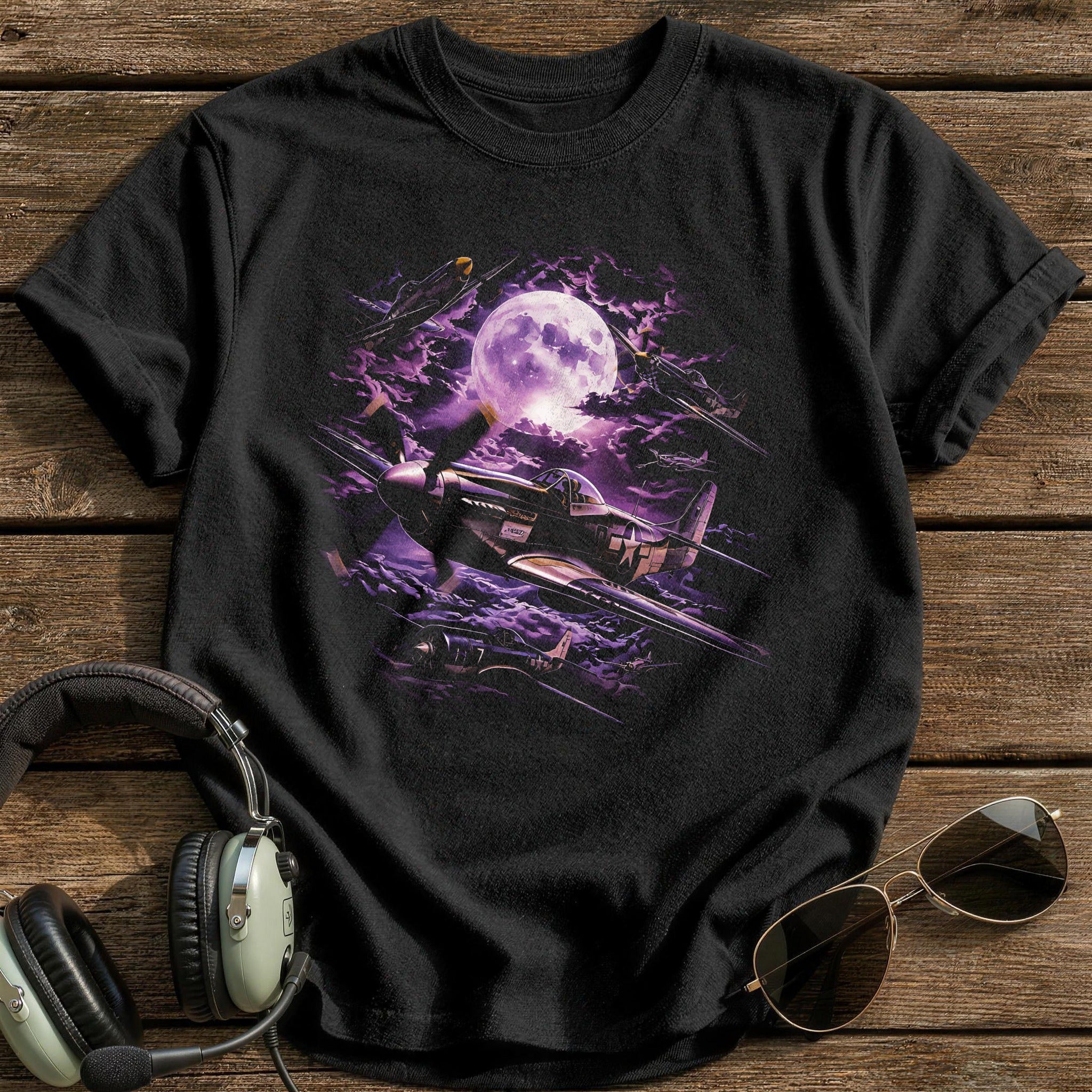 Purple Moon Warbirds T-Shirt - Black