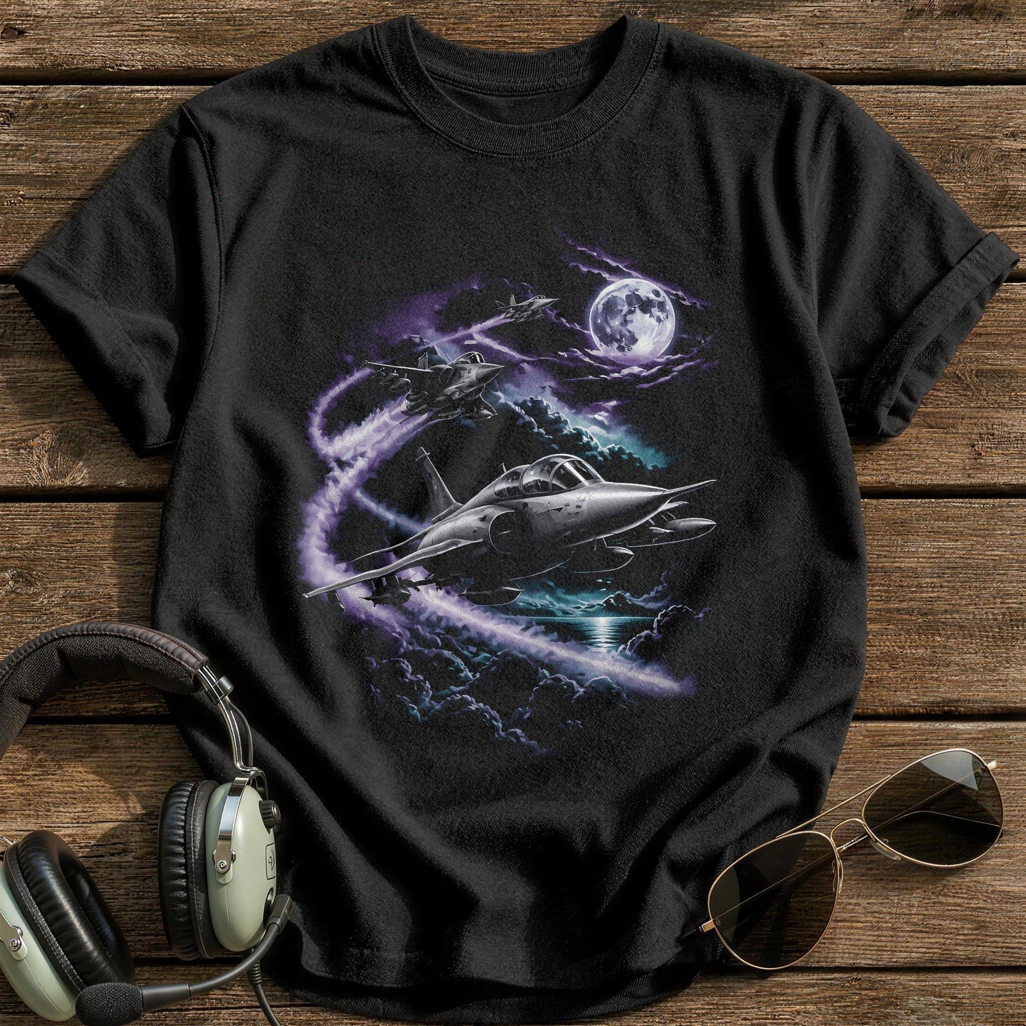 Purple Sky Jets T-Shirt - Black