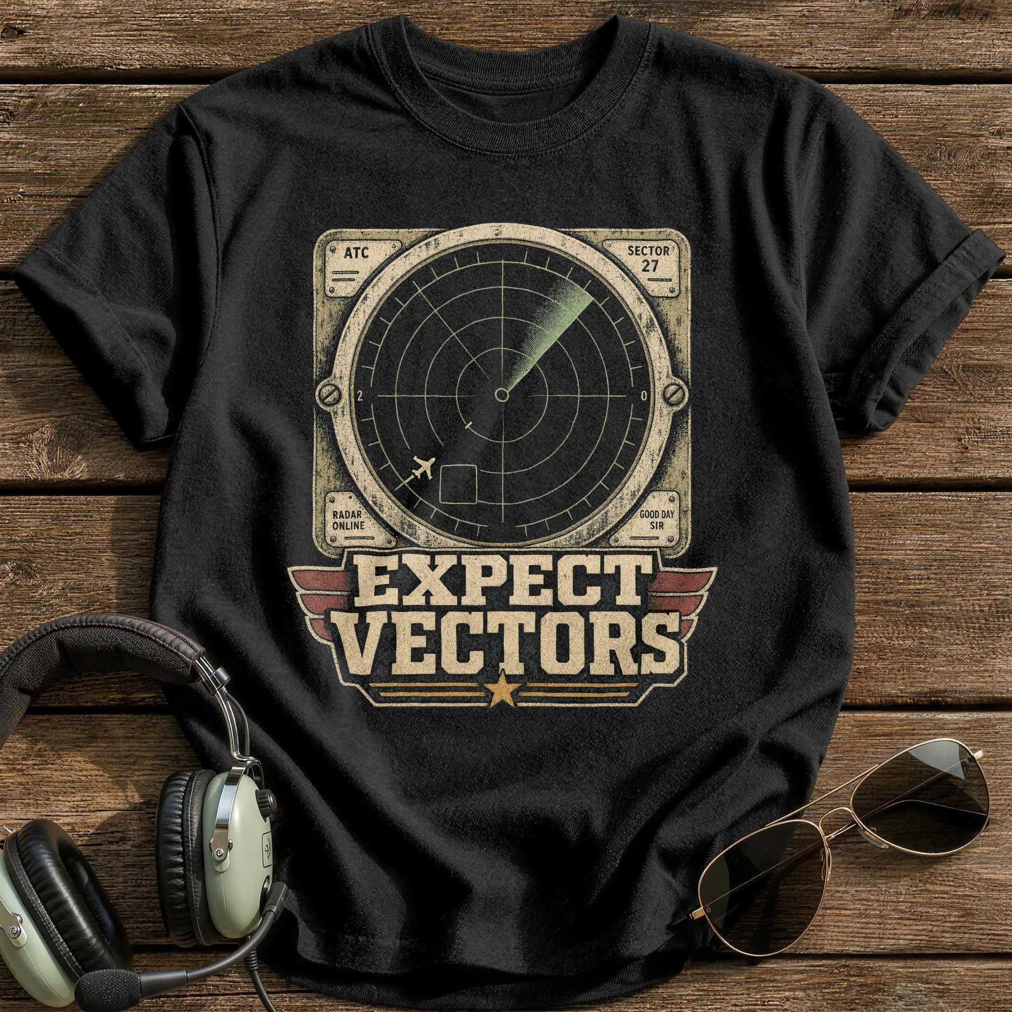 Radar Vector T-Shirt - Black