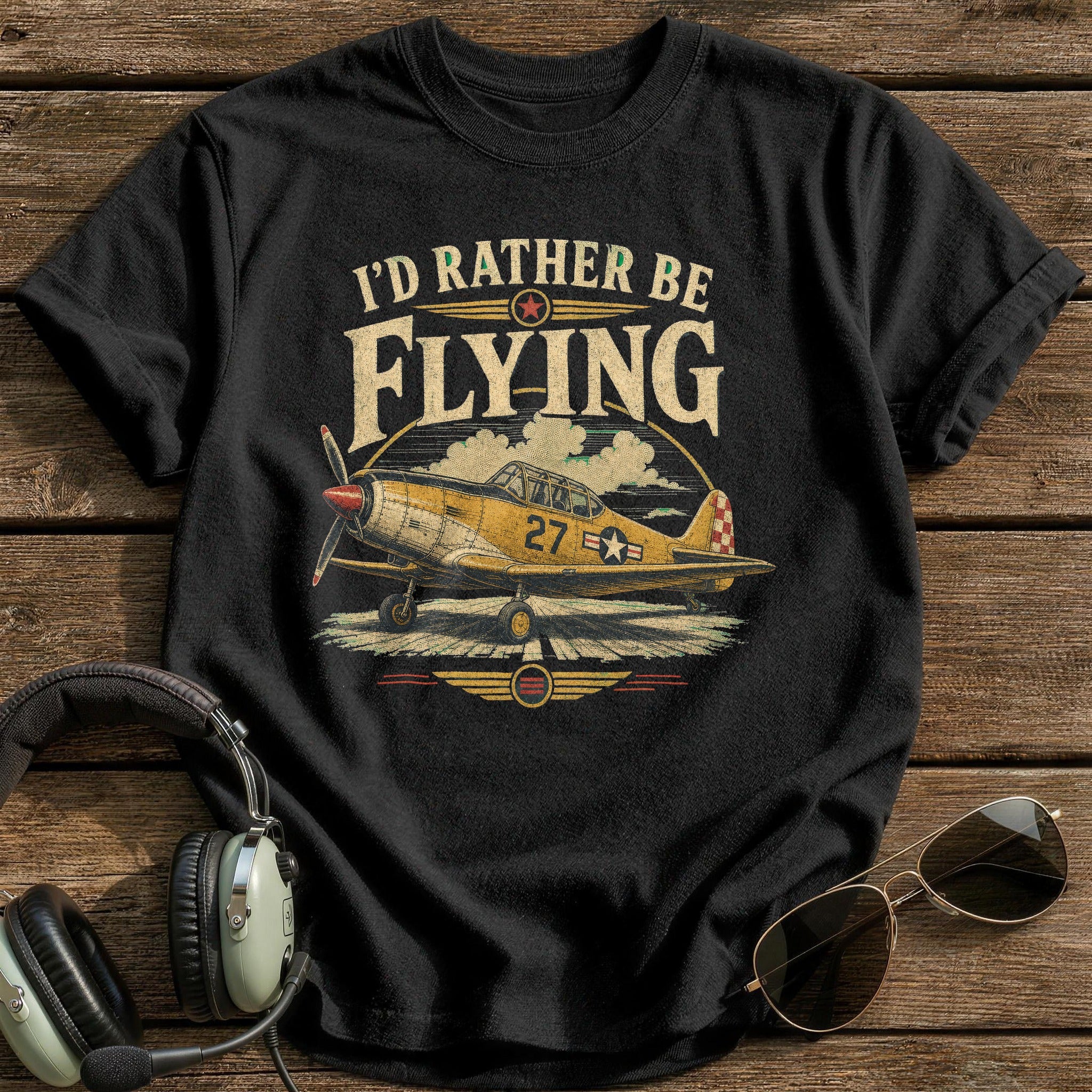 Rather Be Flying T-Shirt - Black