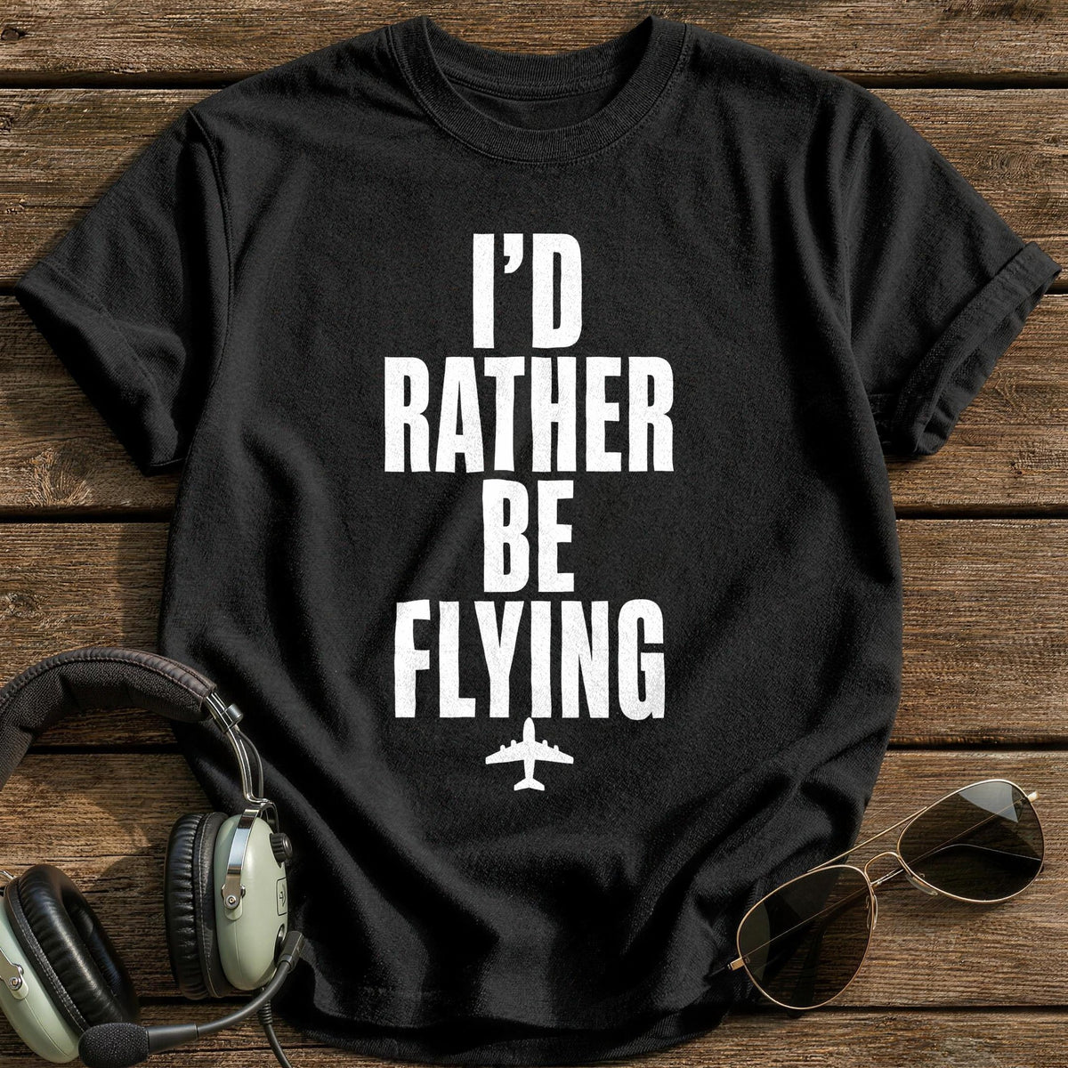 Rather Be Flying 85 T-Shirt - Black