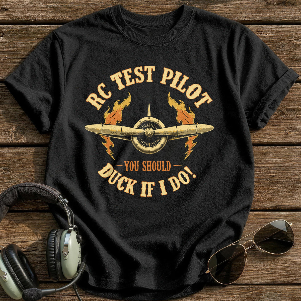 RC Test Pilot You Should Duck If I Do 1 T-Shirt - Black
