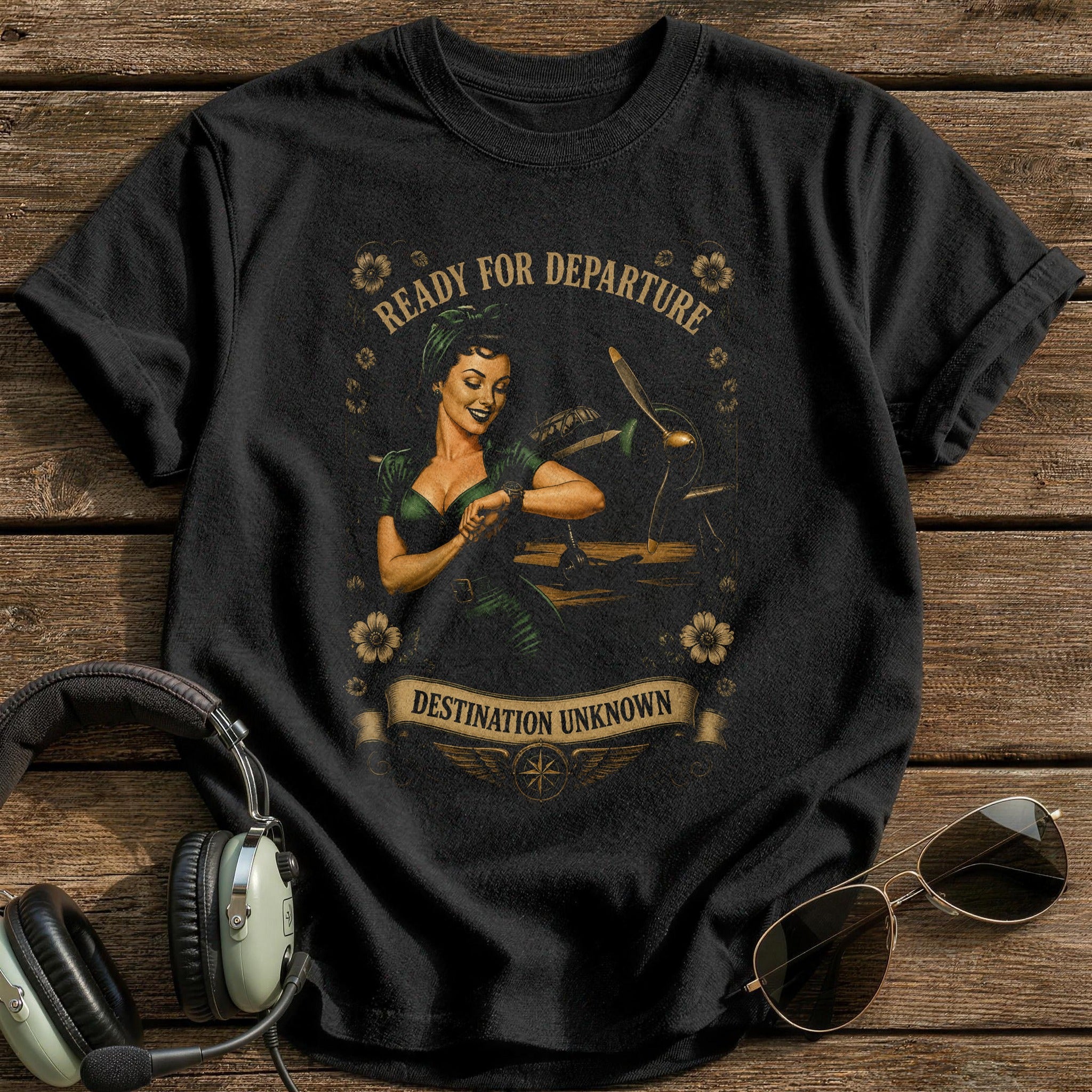 Ready For Departure T-Shirt - Black