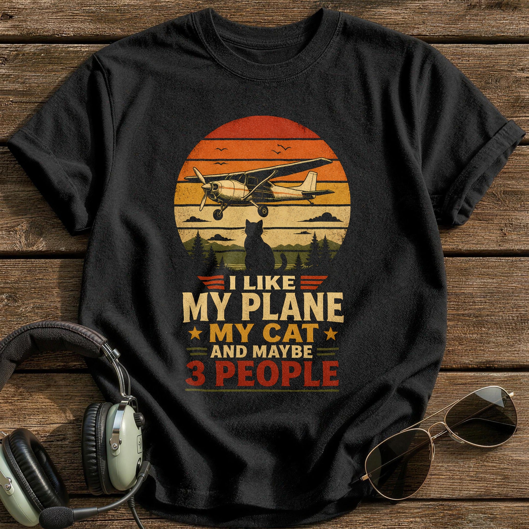 Retro Sunset 18 - Black