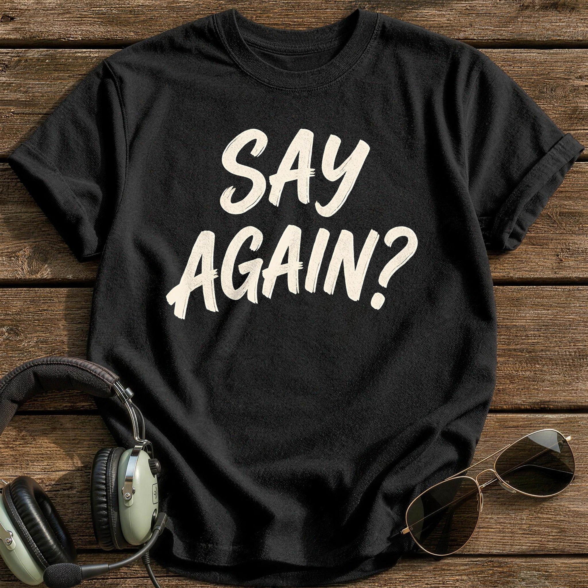 Say Again 80 T-Shirt - Black