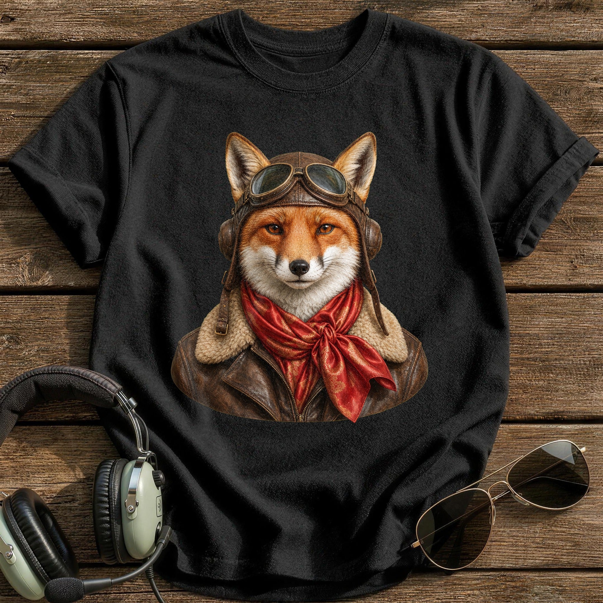 Scarf & Goggles T-Shirt - Black
