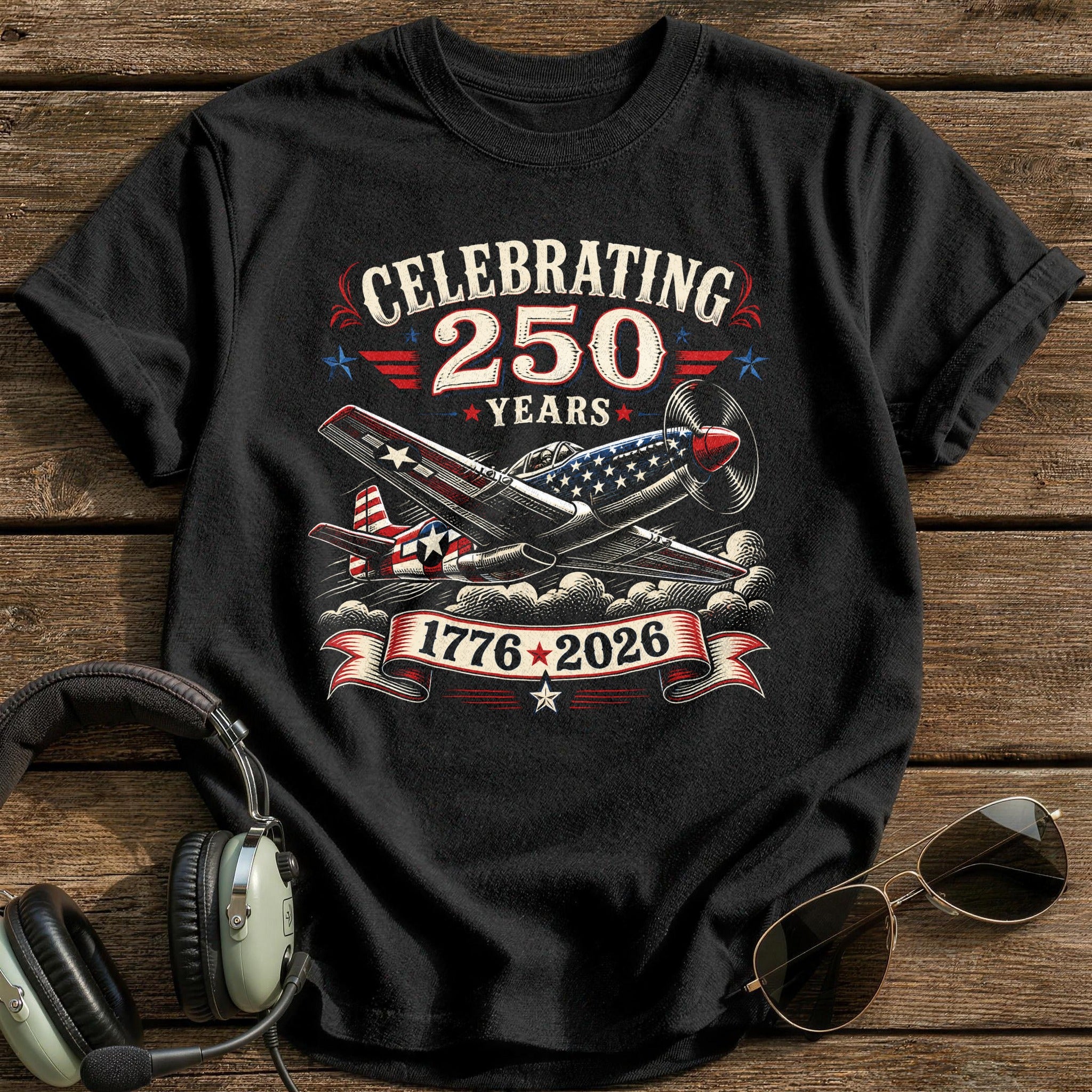 Semiquincentennial Skies T-Shirt - Black