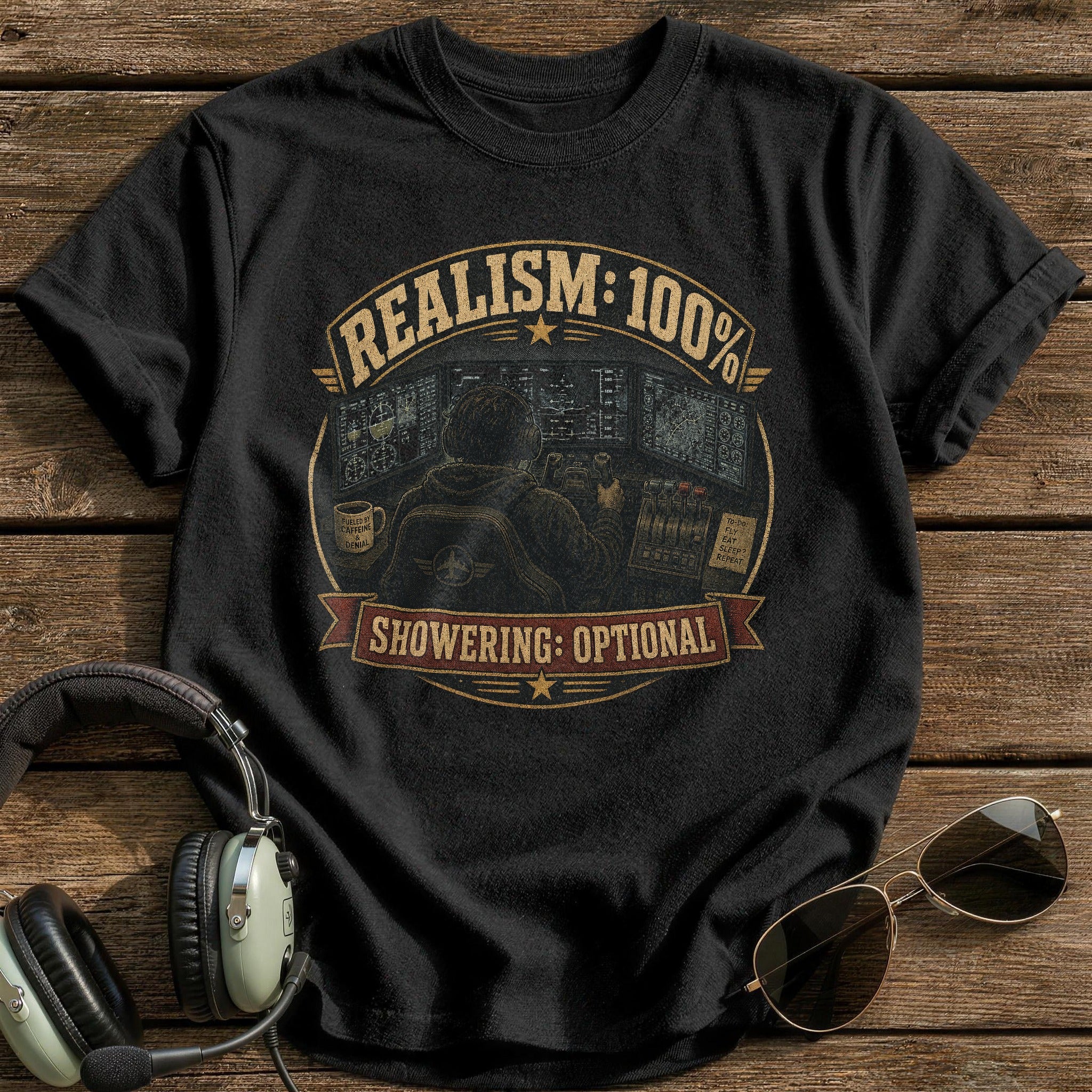 Showering Optional T-Shirt - Black