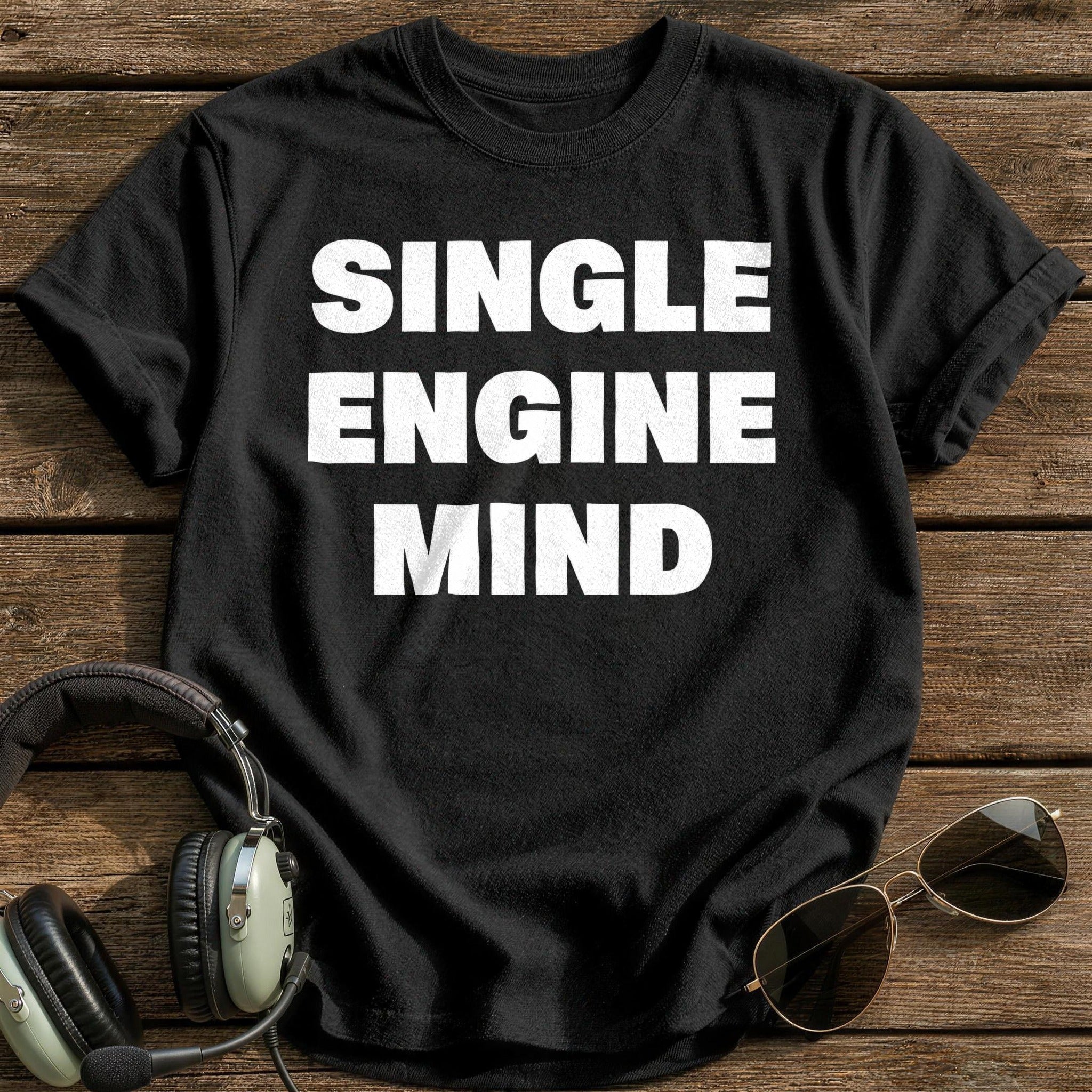 Single Engine Mind T-Shirt - Black