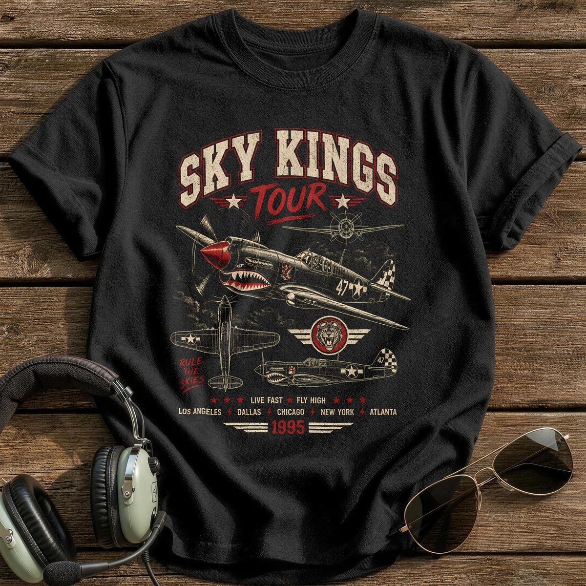 Sky Kings Tour Bootleg 23 T-Shirt - Black