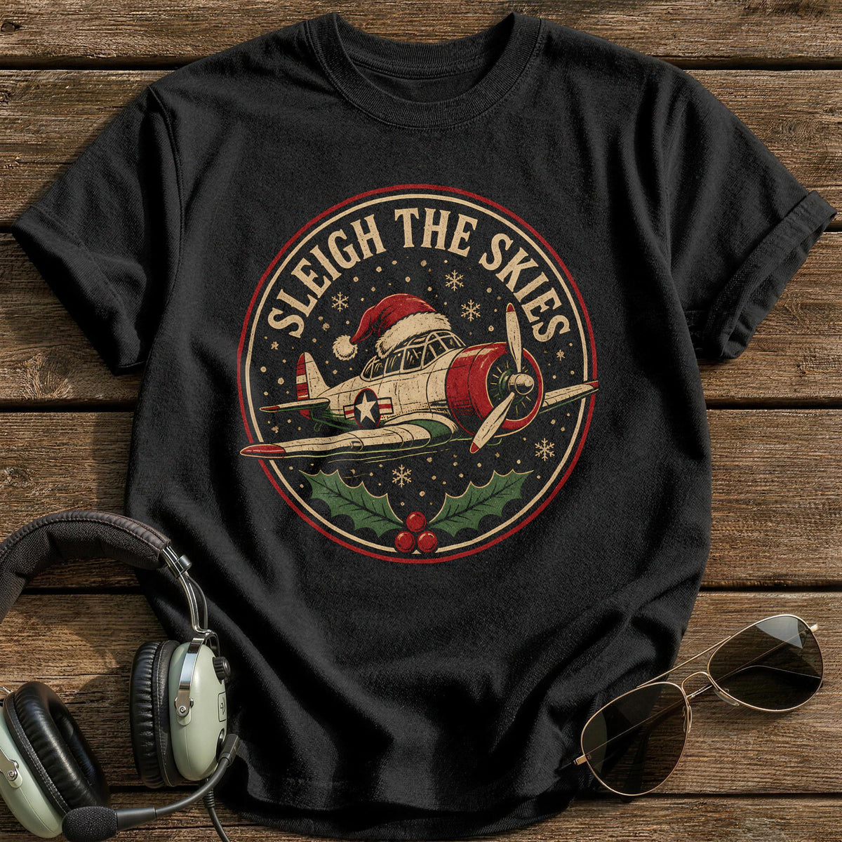 Sleigh The Skies 18 T-Shirt - Black